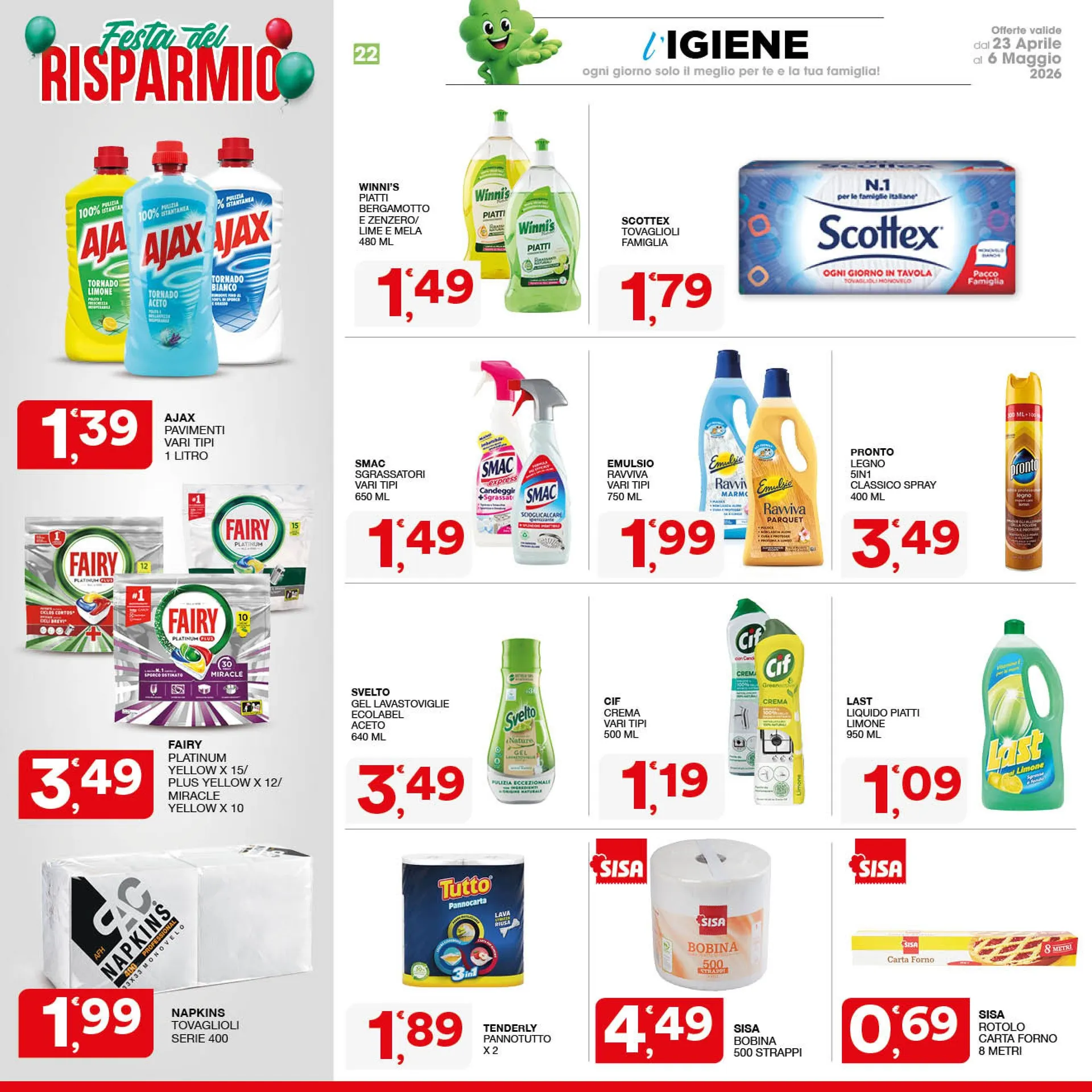 Sisa Volantino da 23 aprile a 6 maggio di 2026 - Pagina del volantino 22