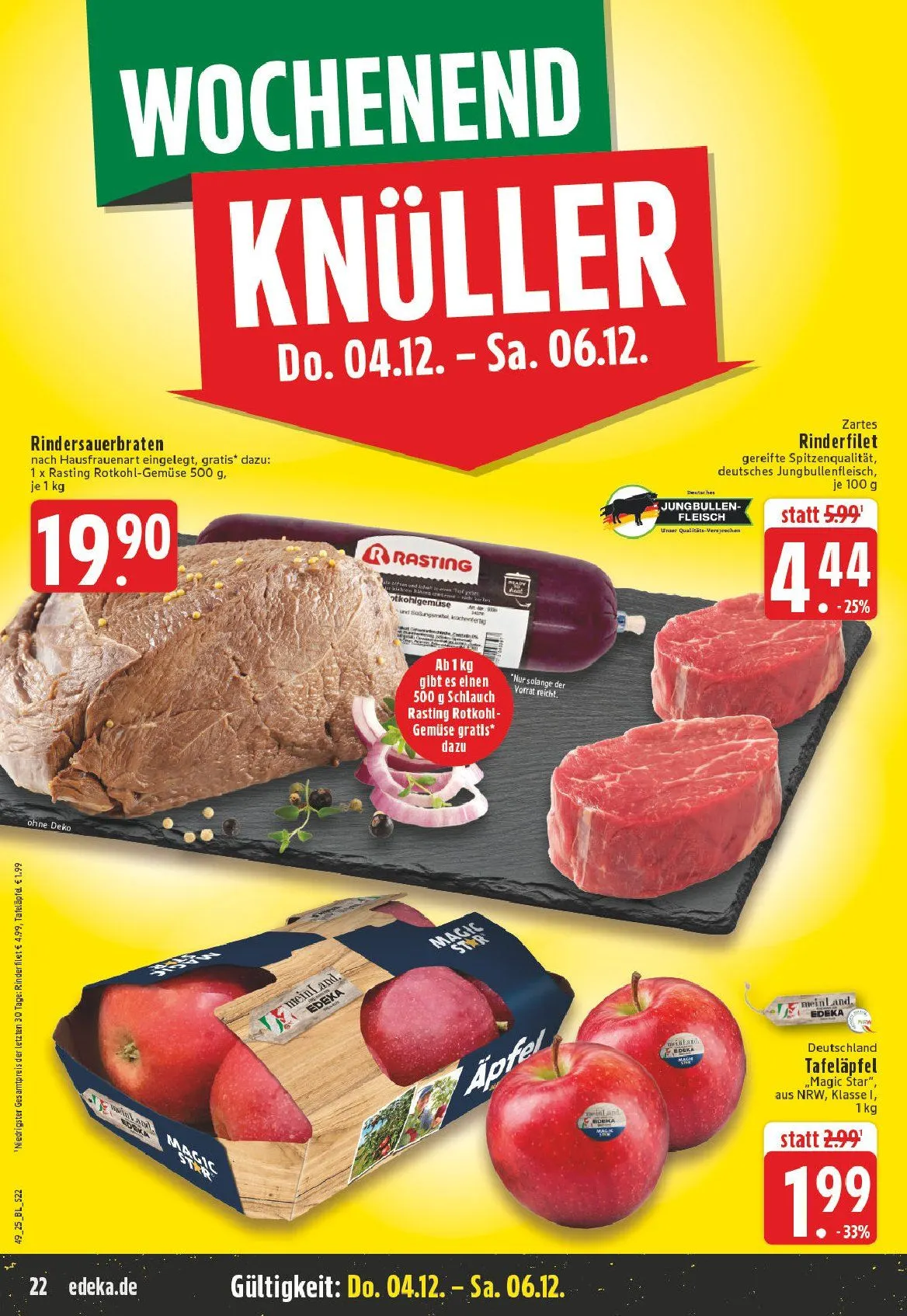 Edeka Angebote von 1. Dezember bis 6. Dezember 2025 - Prospekt seite 22