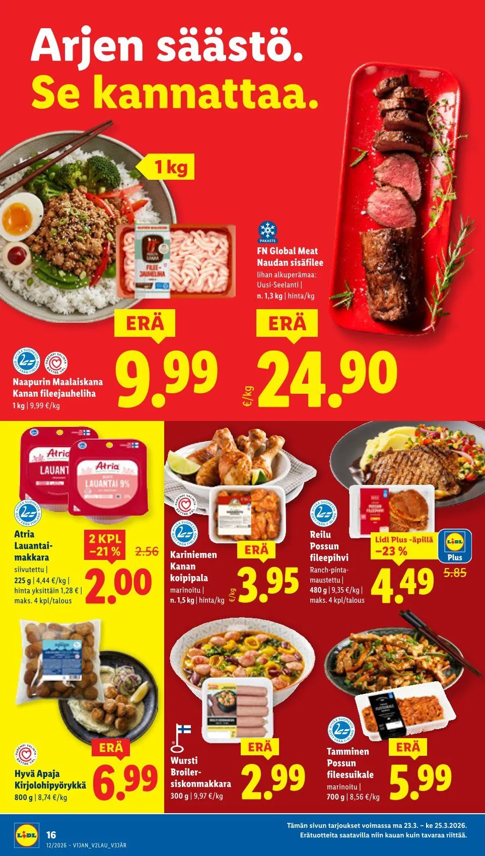 Kaupan Lidl uusimmat tarjoukset voimassa alkaen 19. maaliskuuta - 25. maaliskuuta 2026 - Tarjouslehti sivu 22