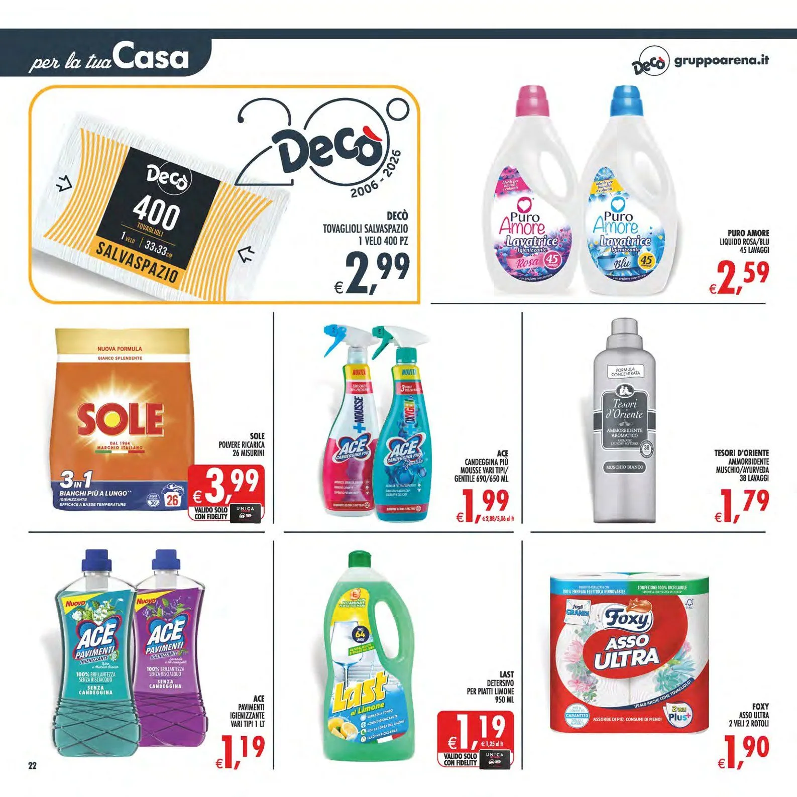 Volantini Deco Supermercati da 19 giugno a 29 giugno di 2026 - Pagina del volantino 22