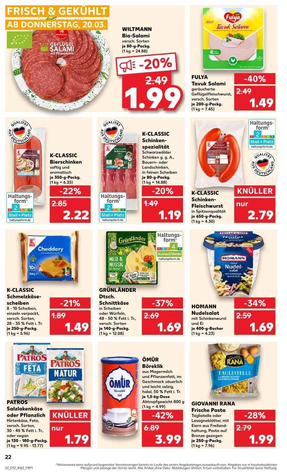 Kaufland Prospekt von 20. März bis 26. März 2025 - Prospekt seite 22