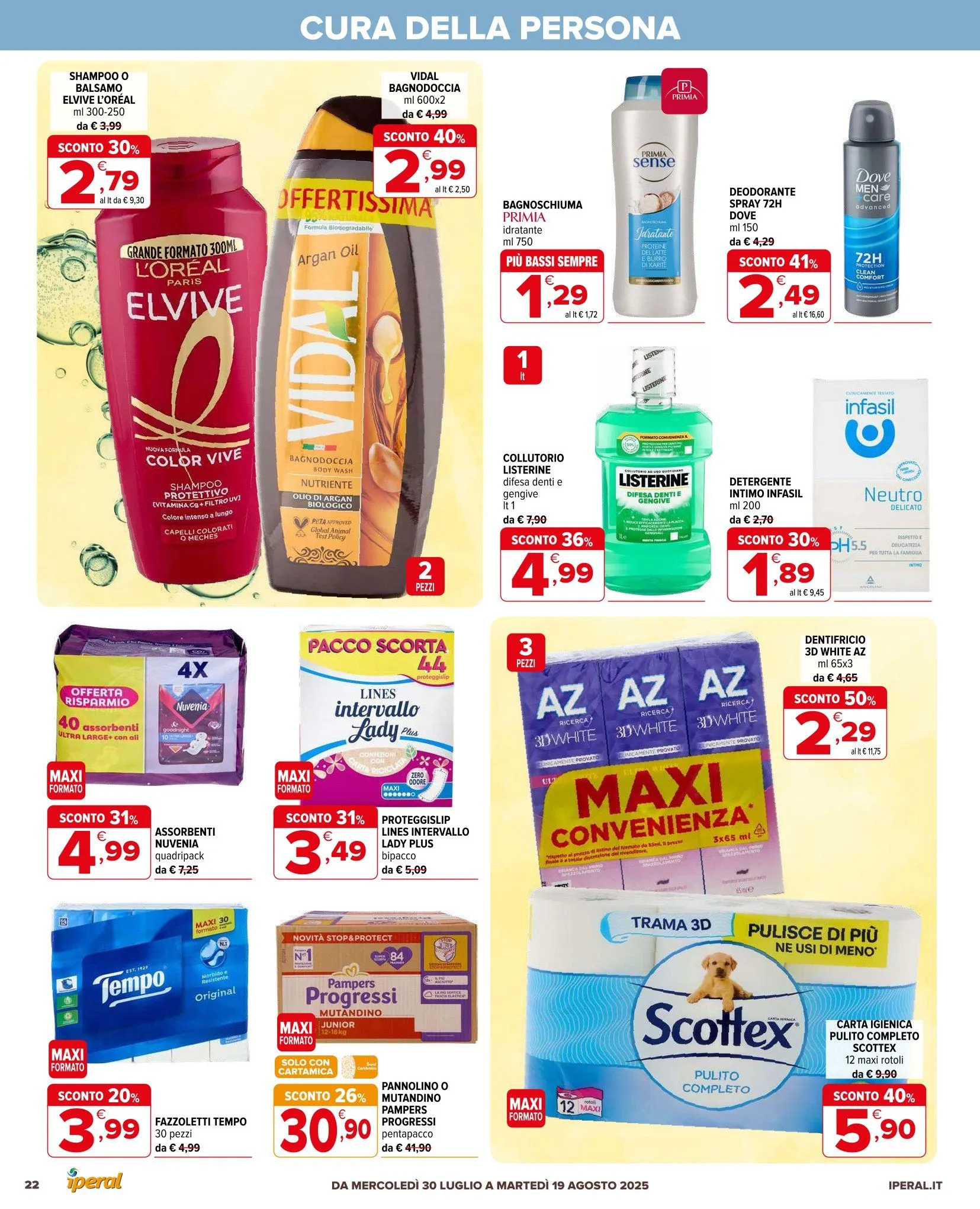 Iperal - Cataloghi settimanali da 30 luglio a 19 agosto di 2025 - Pagina del volantino 22