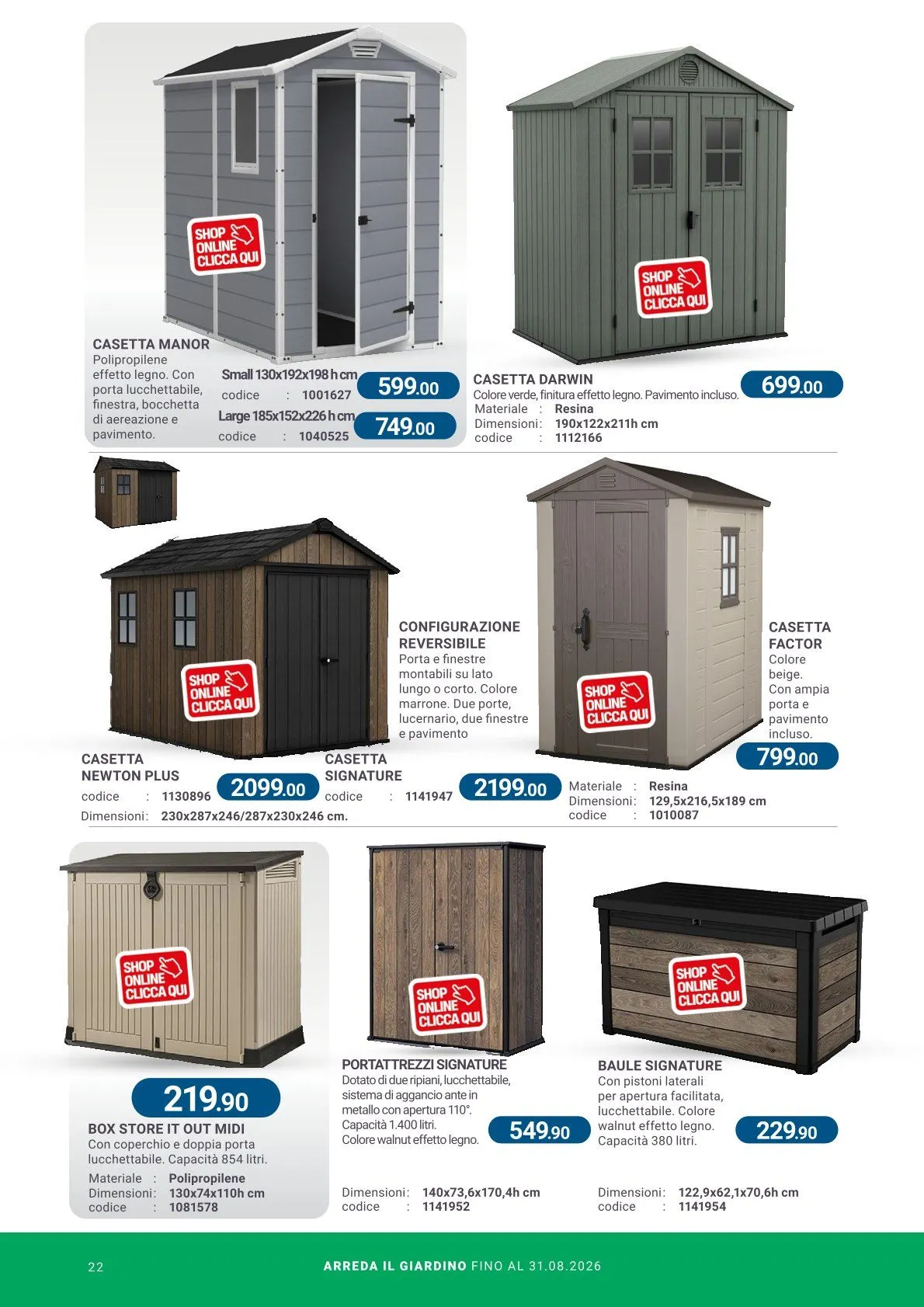  Volantini Cfadda da 8 aprile a 31 agosto di 2026 - Pagina del volantino 22