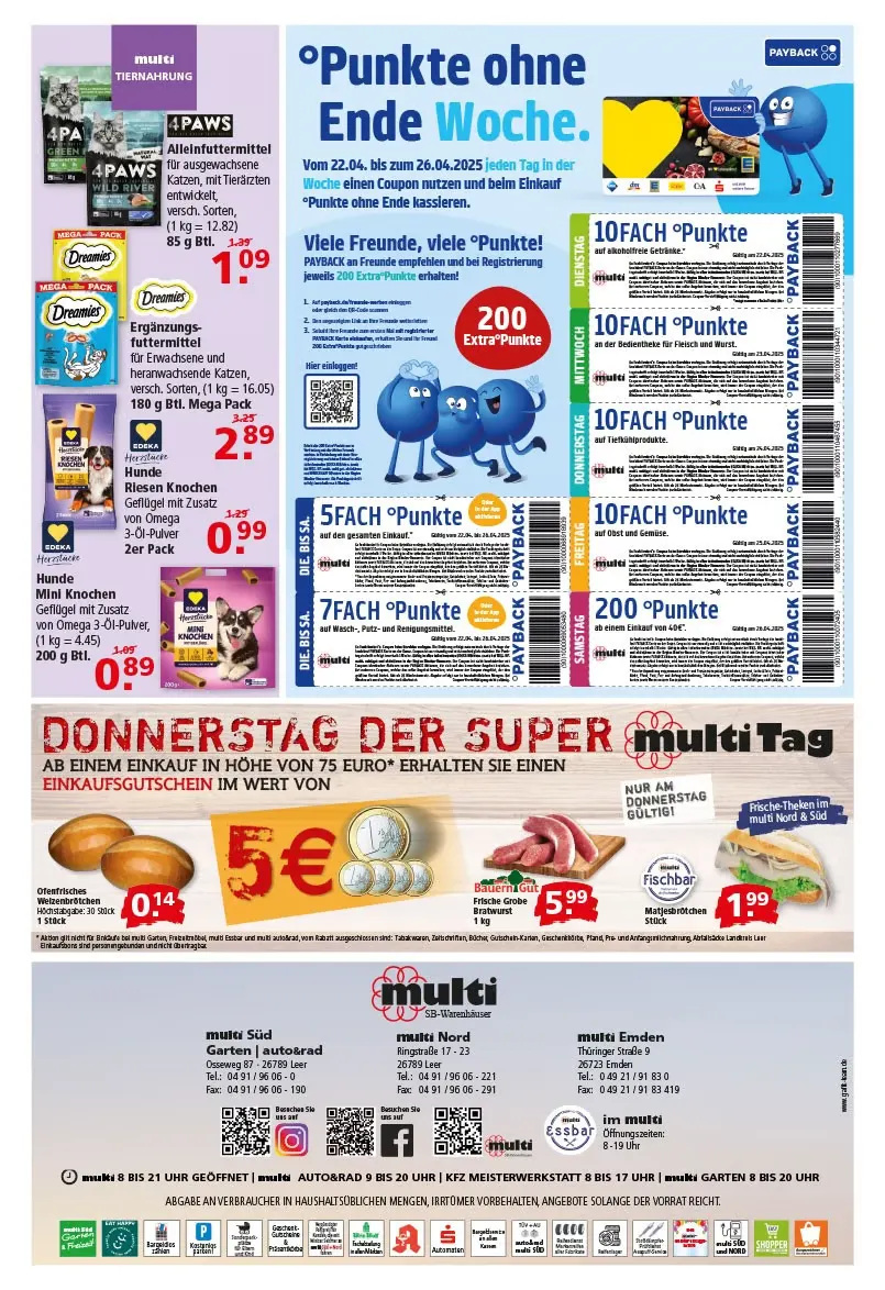 Multi Markt Angebote von 22. April bis 26. April 2025 - Prospekt seite 20