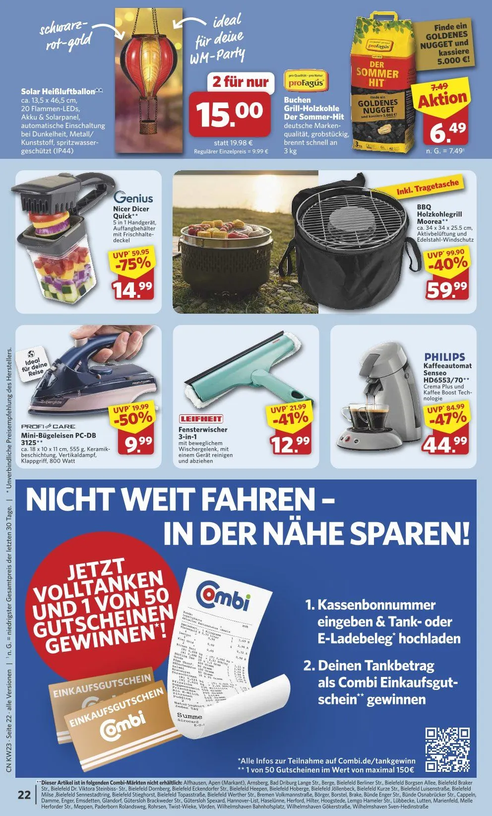 Combi - Wöchentliche Prospekte von 1. Juni bis 6. Juni 2026 - Prospekt seite 22