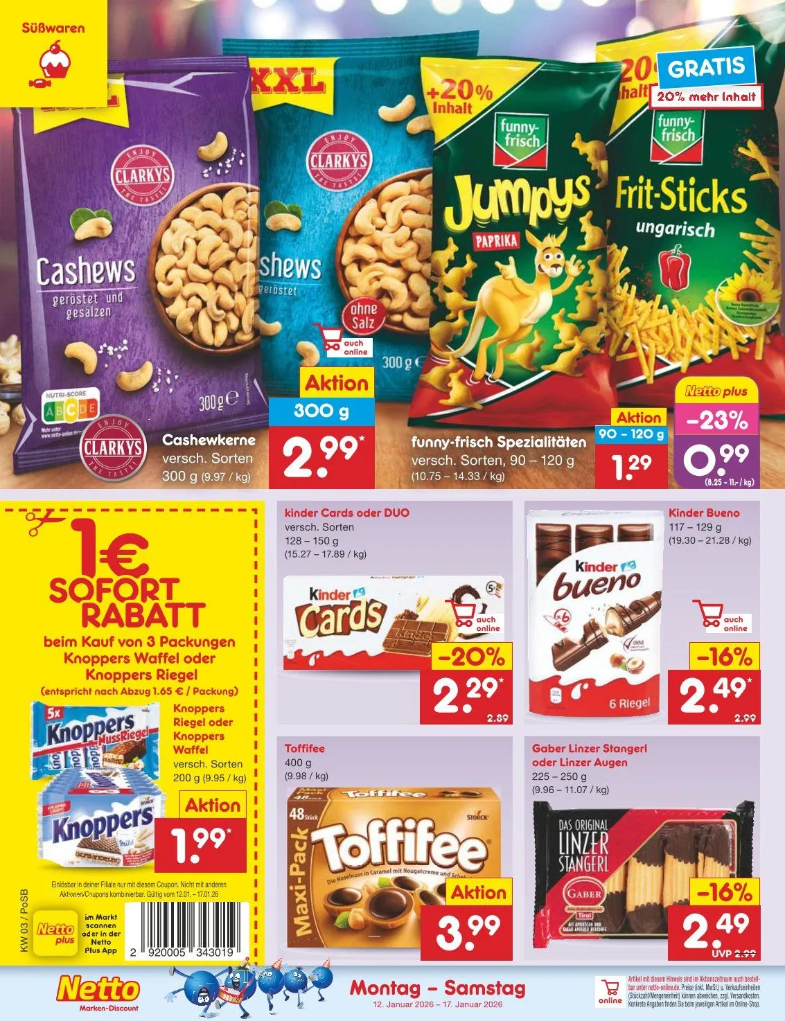 Netto Marken-Discount Angebote von 12. Januar bis 17. Januar 2026 - Prospekt seite 22