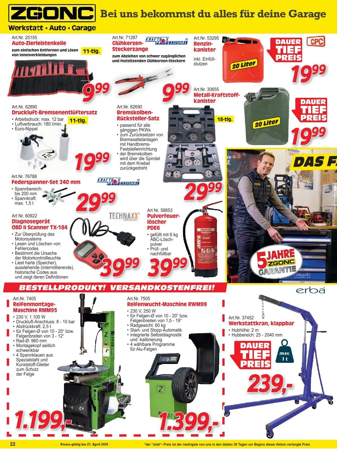 Zgonc Prospekte  von 13. April bis 27. April 2026 - Flugblätt seite  22