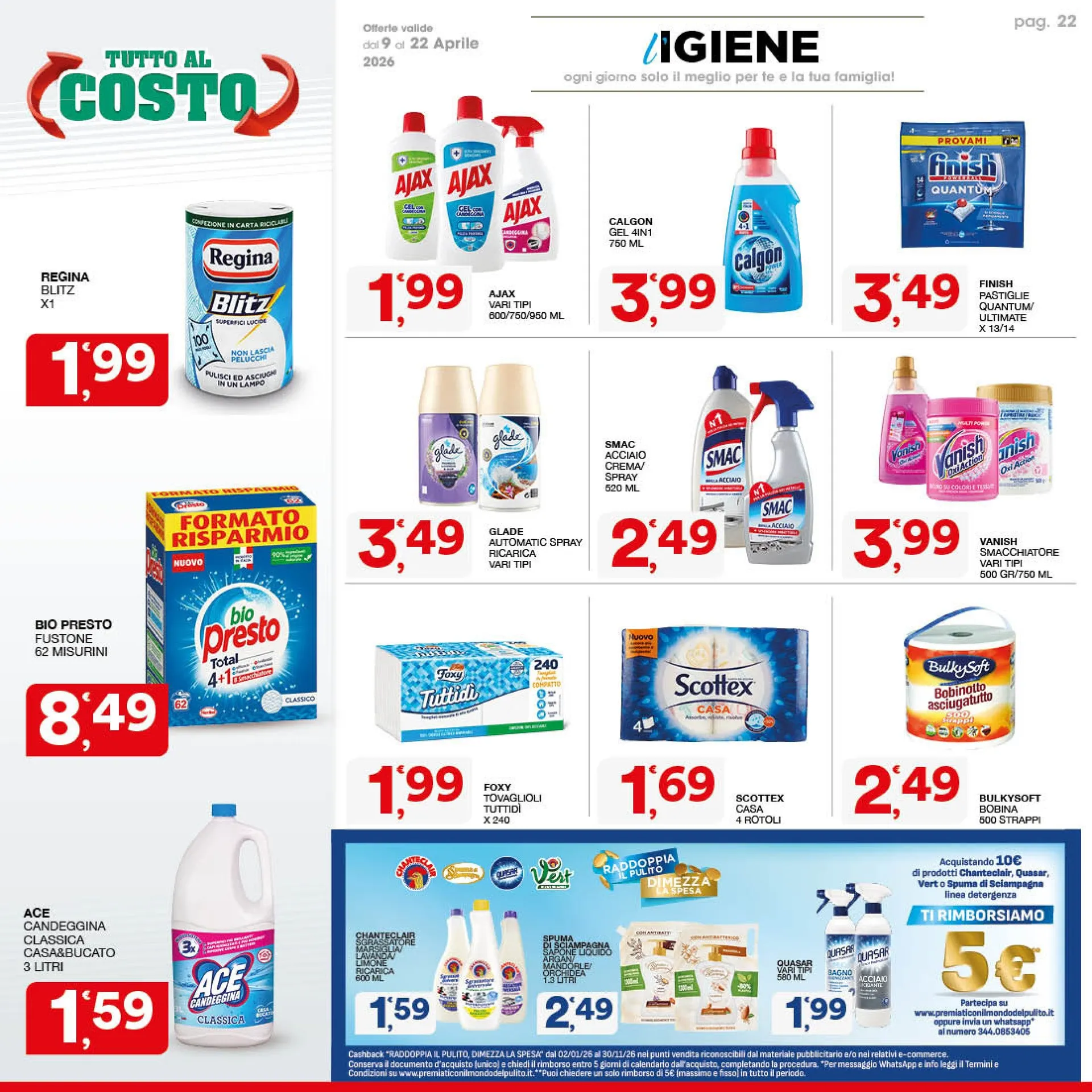 Volantini Sisa da 9 aprile a 22 aprile di 2026 - Pagina del volantino 22