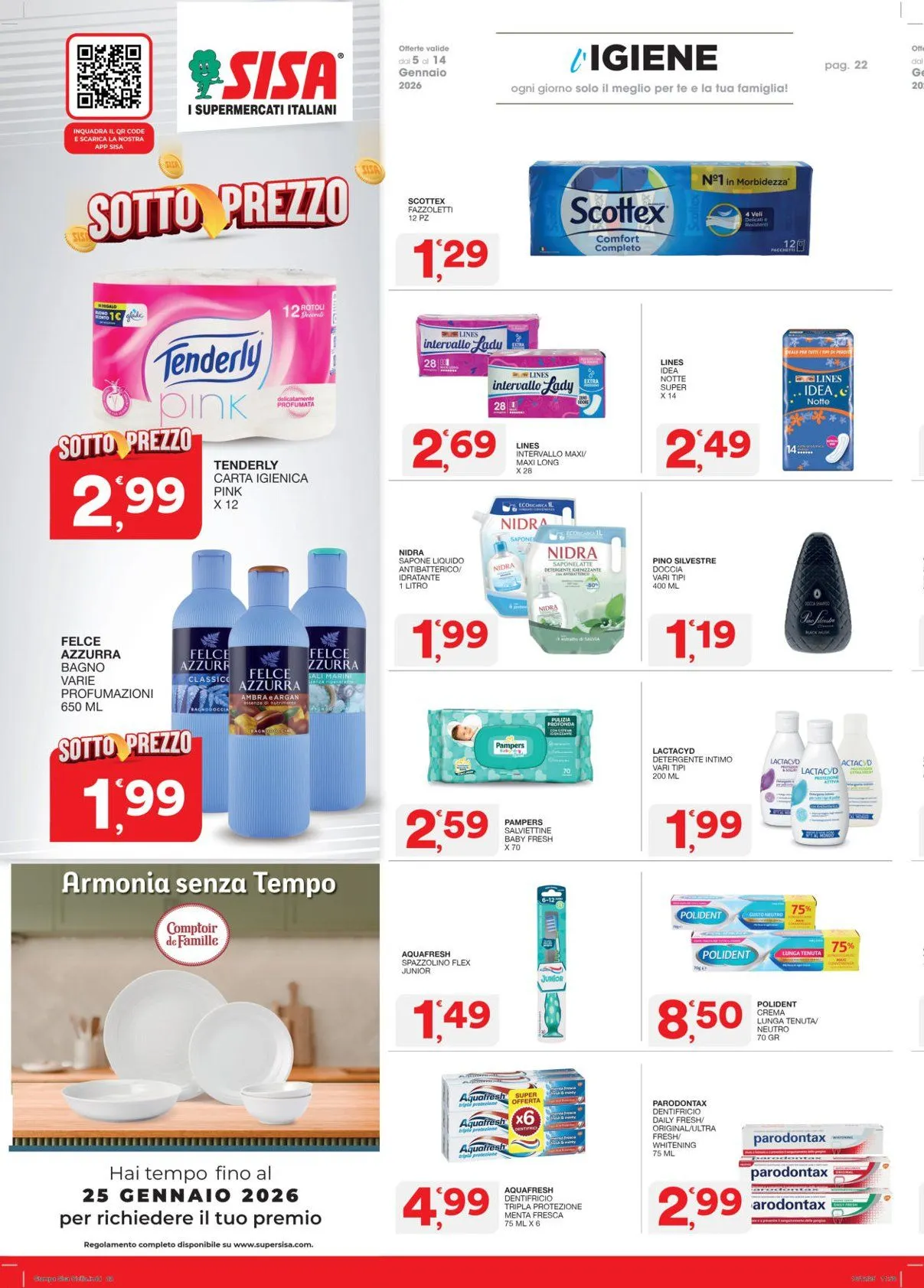  Volantini Sisa da 5 gennaio a 14 gennaio di 2026 - Pagina del volantino 22
