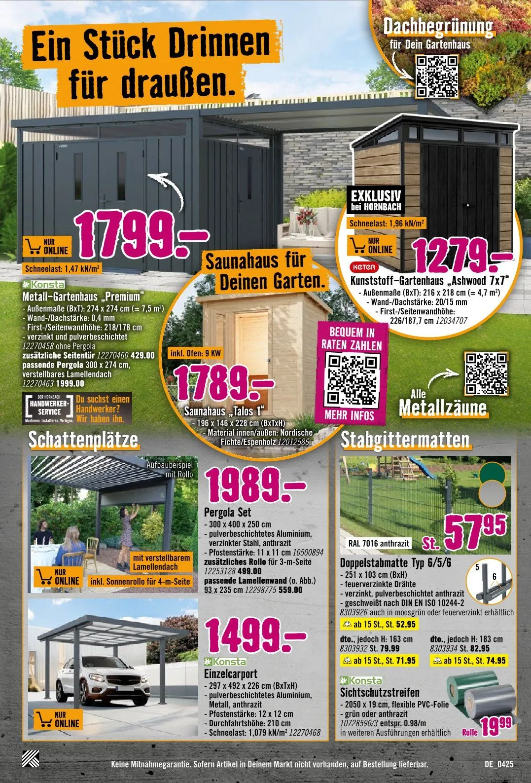 Hornbach Angebote von 10. April bis 7. Mai 2025 - Prospekt seite 22