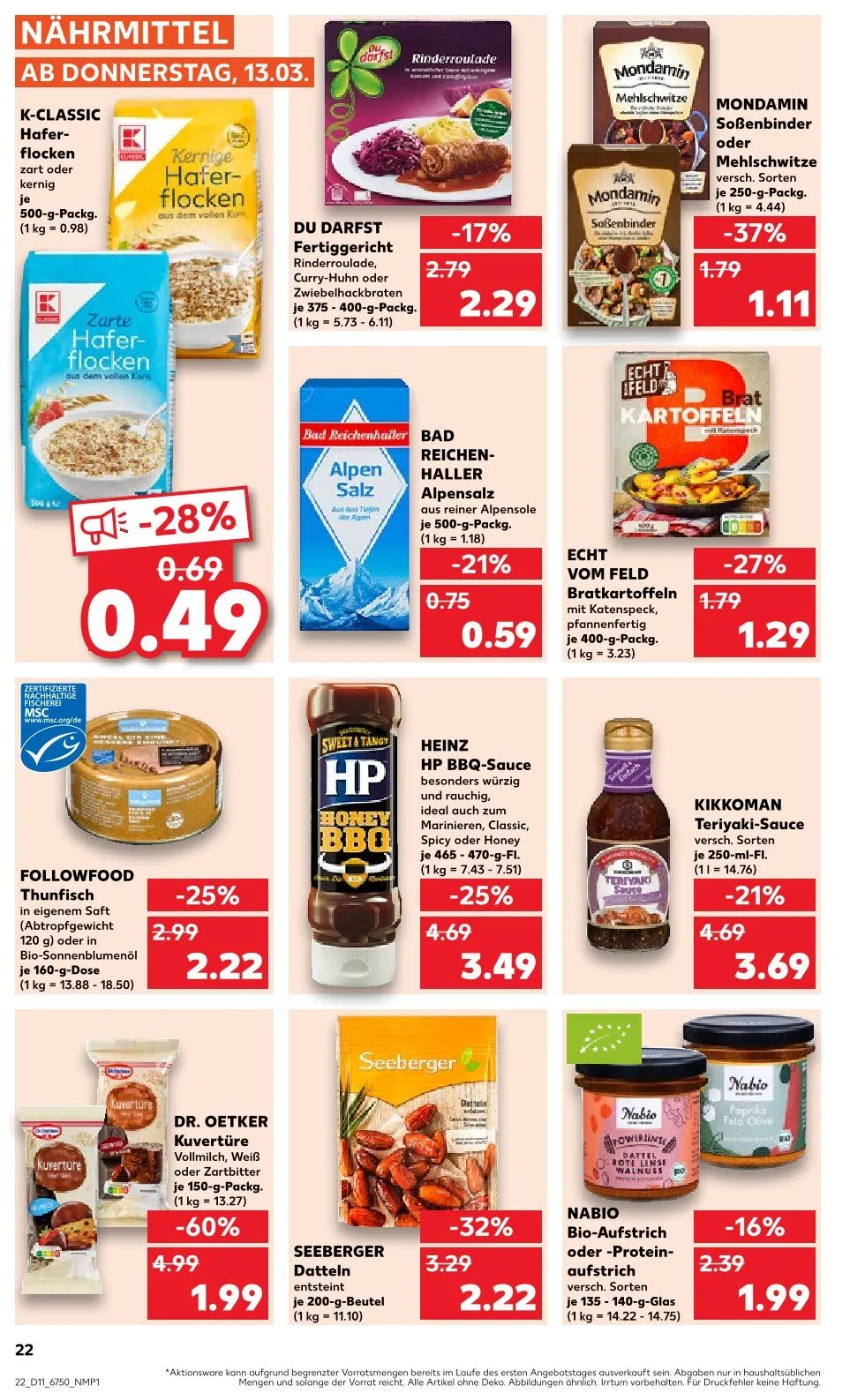 Kaufland Prospekt von 13. März bis 19. März 2025 - Prospekt seite 22