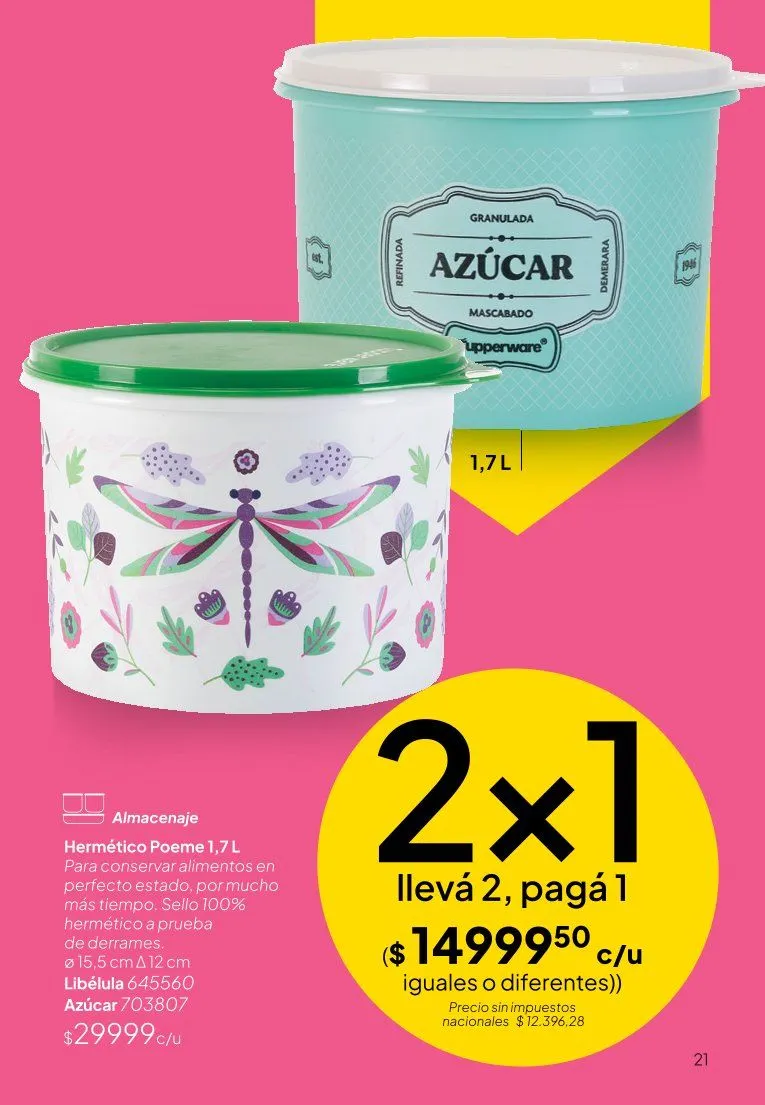 Ofertas de  Ofertas Tupperware  9 de junio al 30 de junio 2026 - Página 21 del catálogo