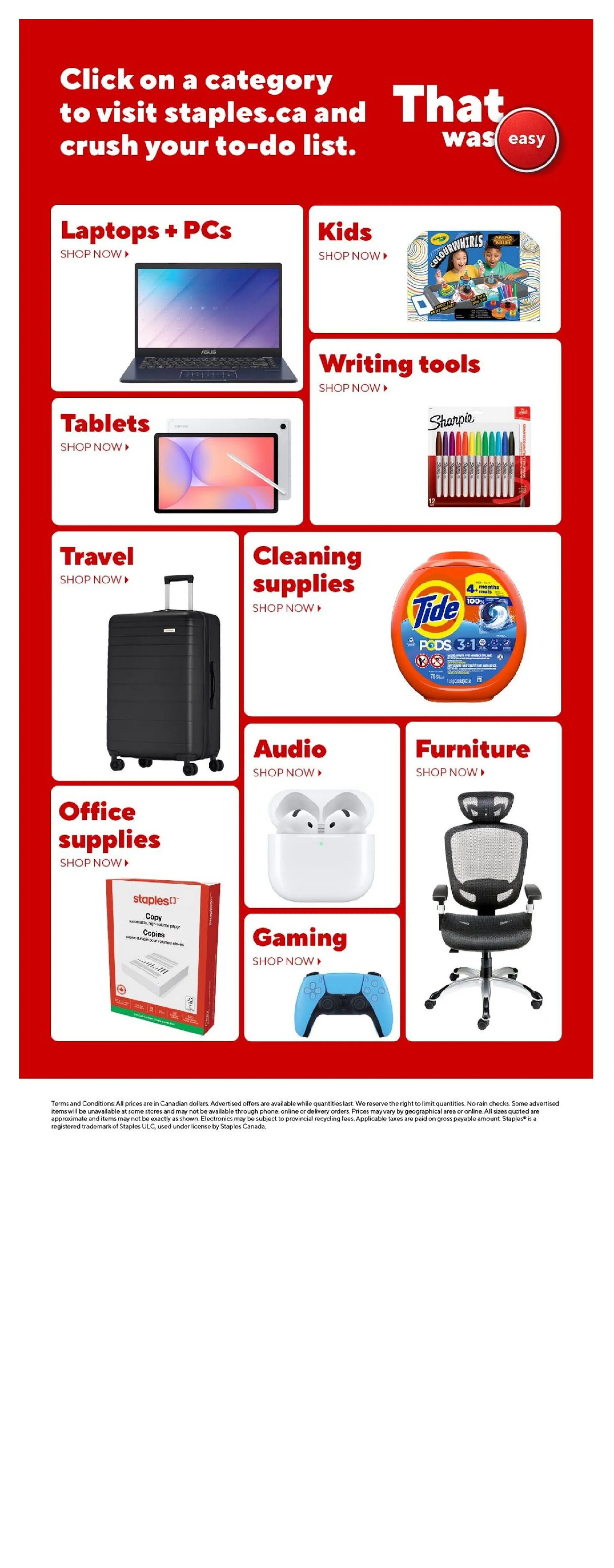 Staples Sales from April 21 to April 27 2026 - flyer page 22