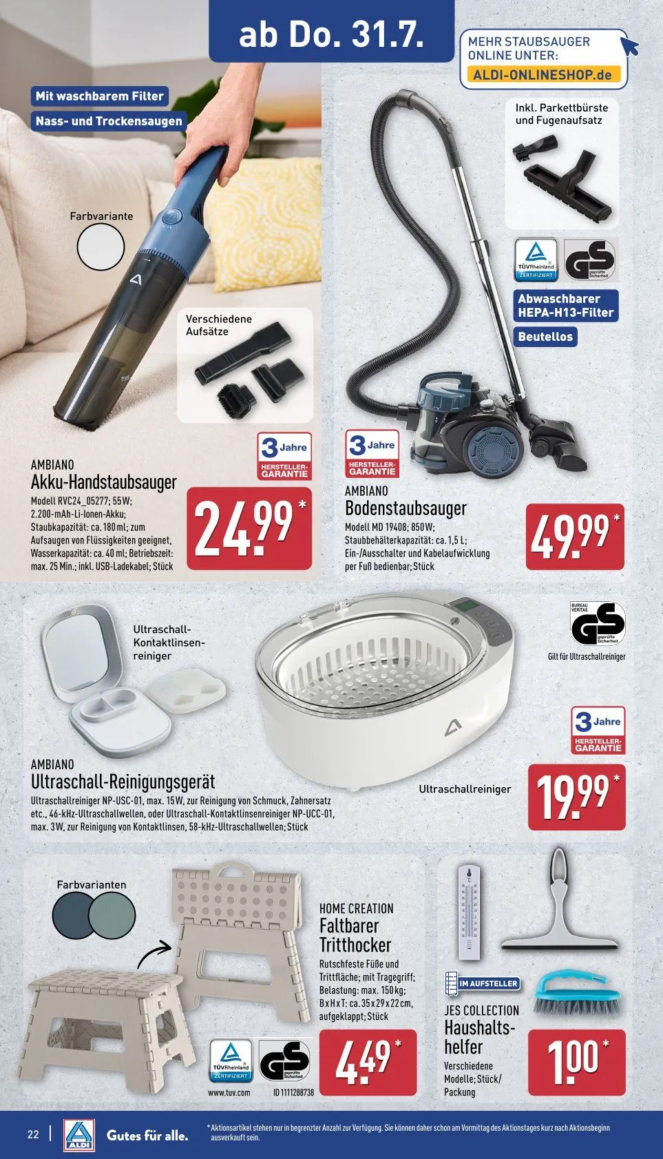 ALDI Nord Prospekte von 28. Juli bis 2. August 2025 - Prospekt seite 22