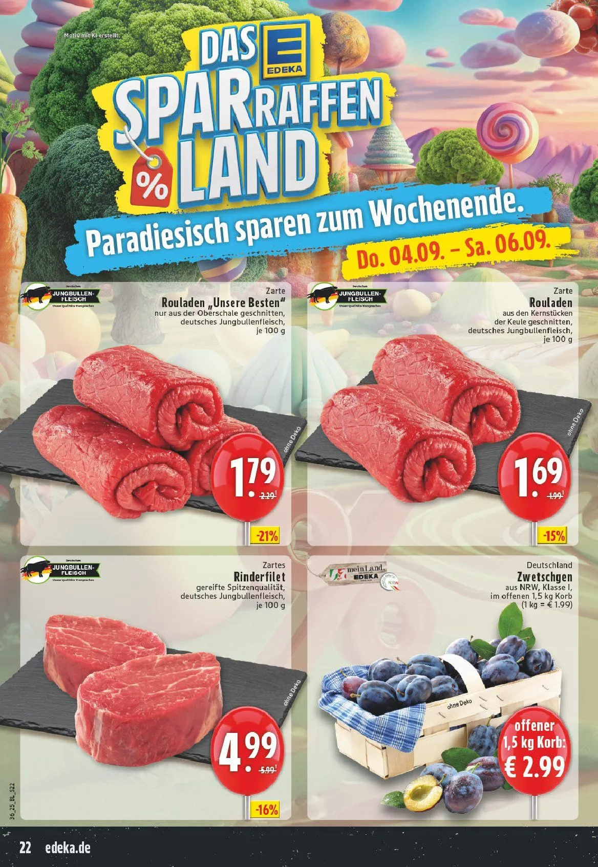 Edeka Prospekte von 1. September bis 6. September 2025 - Prospekt seite 22