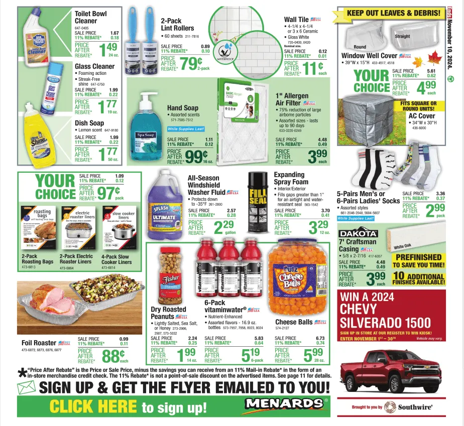 Weekly ad Menards Weekly Ad from October 30 to November 10 2024 - Page 21
