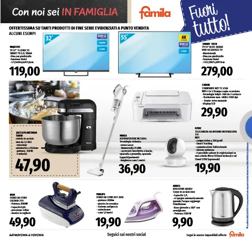 Volantini Famila Superstore da 8 gennaio a 21 gennaio di 2026 - Pagina del volantino 22