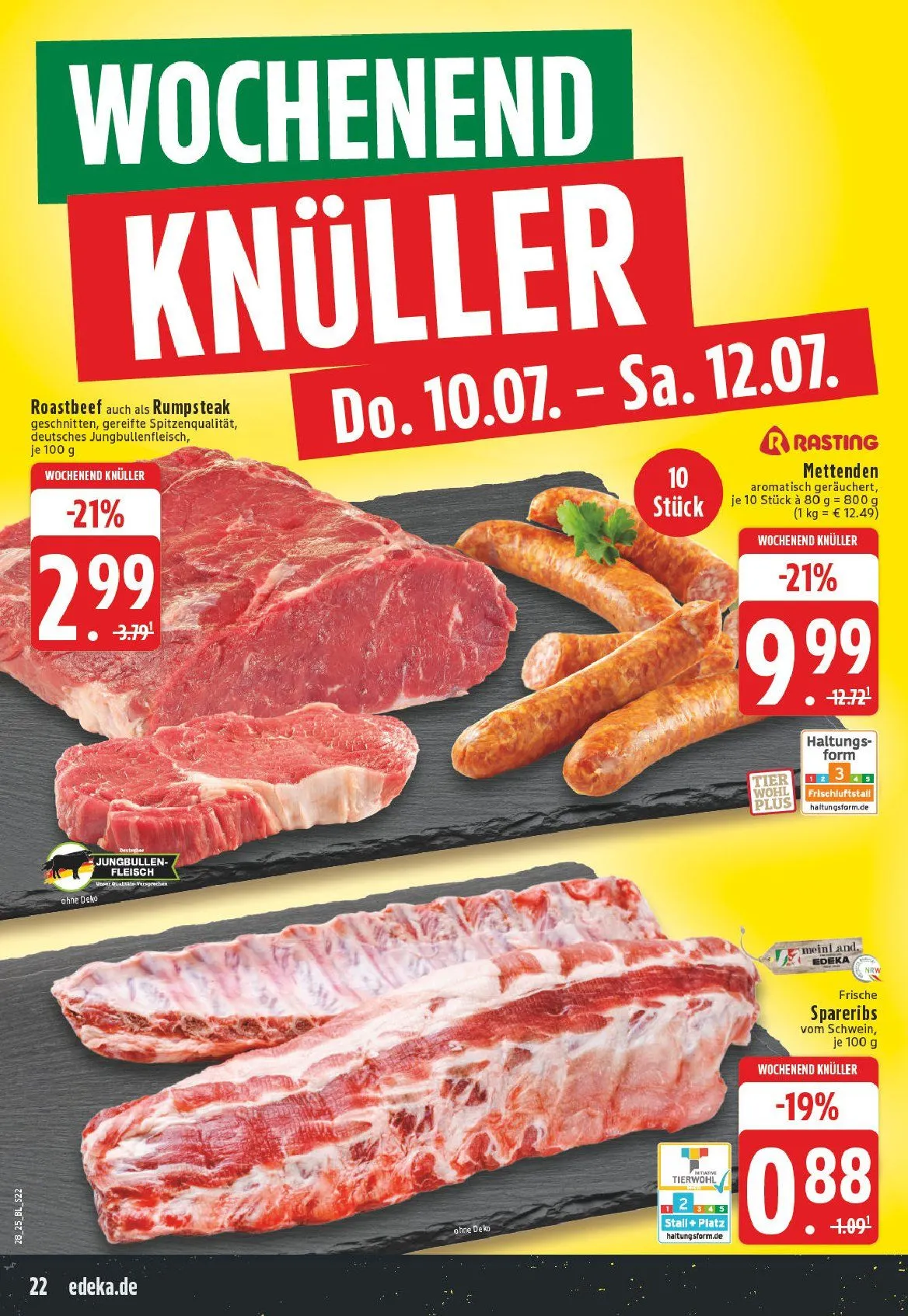 Edeka Prospekte von 7. Juli bis 12. Juli 2025 - Prospekt seite 22