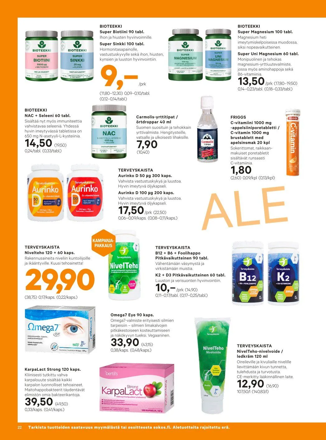 Sokos Tarjoukset voimassa alkaen 8. tammikuuta - 19. tammikuuta 2025 - Tarjouslehti sivu 22