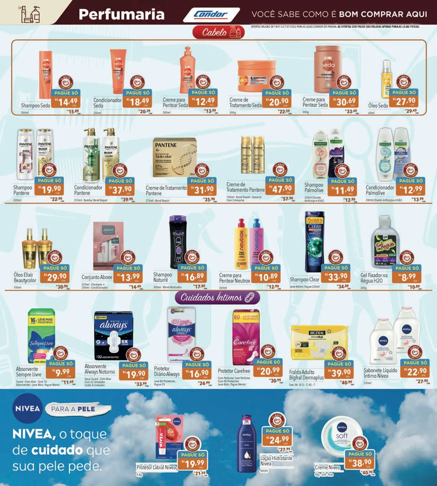Encarte de Folhetos Supermercados Condor 14 de julho até 27 de julho 2026 - Pagina 22