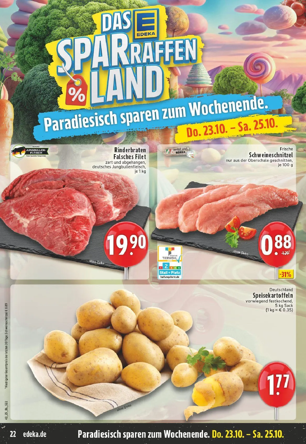 Edeka Angebote von 18. Oktober bis 25. Oktober 2025 - Prospekt seite 22