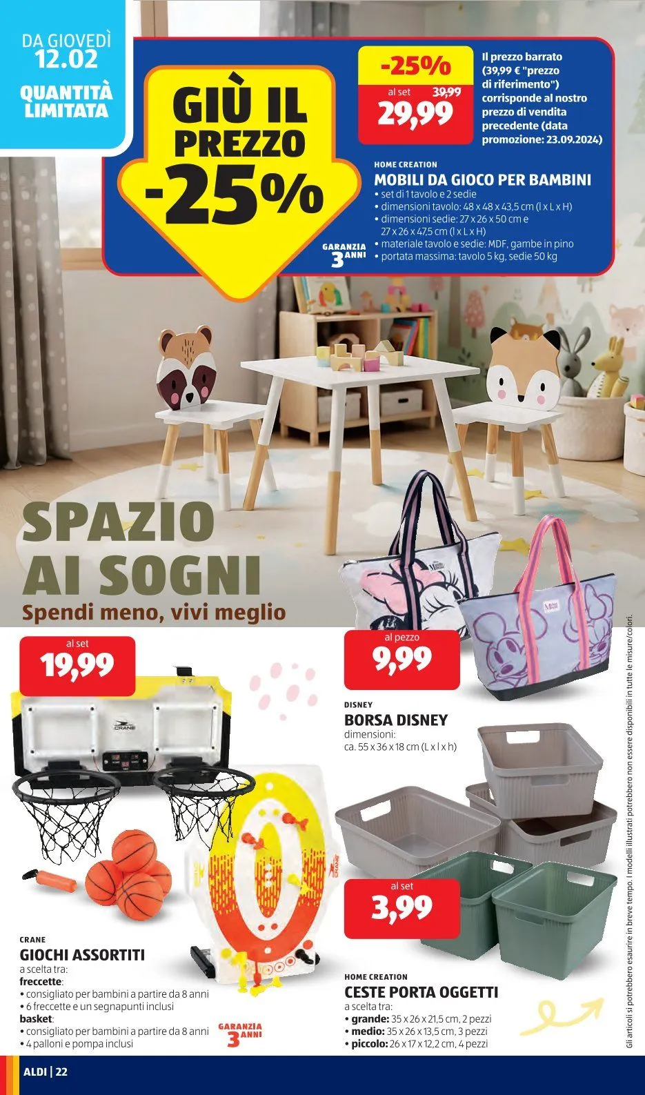  Aldi Volantini  da 9 febbraio a 15 febbraio di 2026 - Pagina del volantino 22