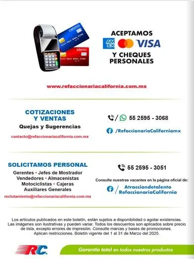 Catálogo de Oferta actual Refaccionaria California 1 de marzo al 30 de marzo 2025 - Pagina 21