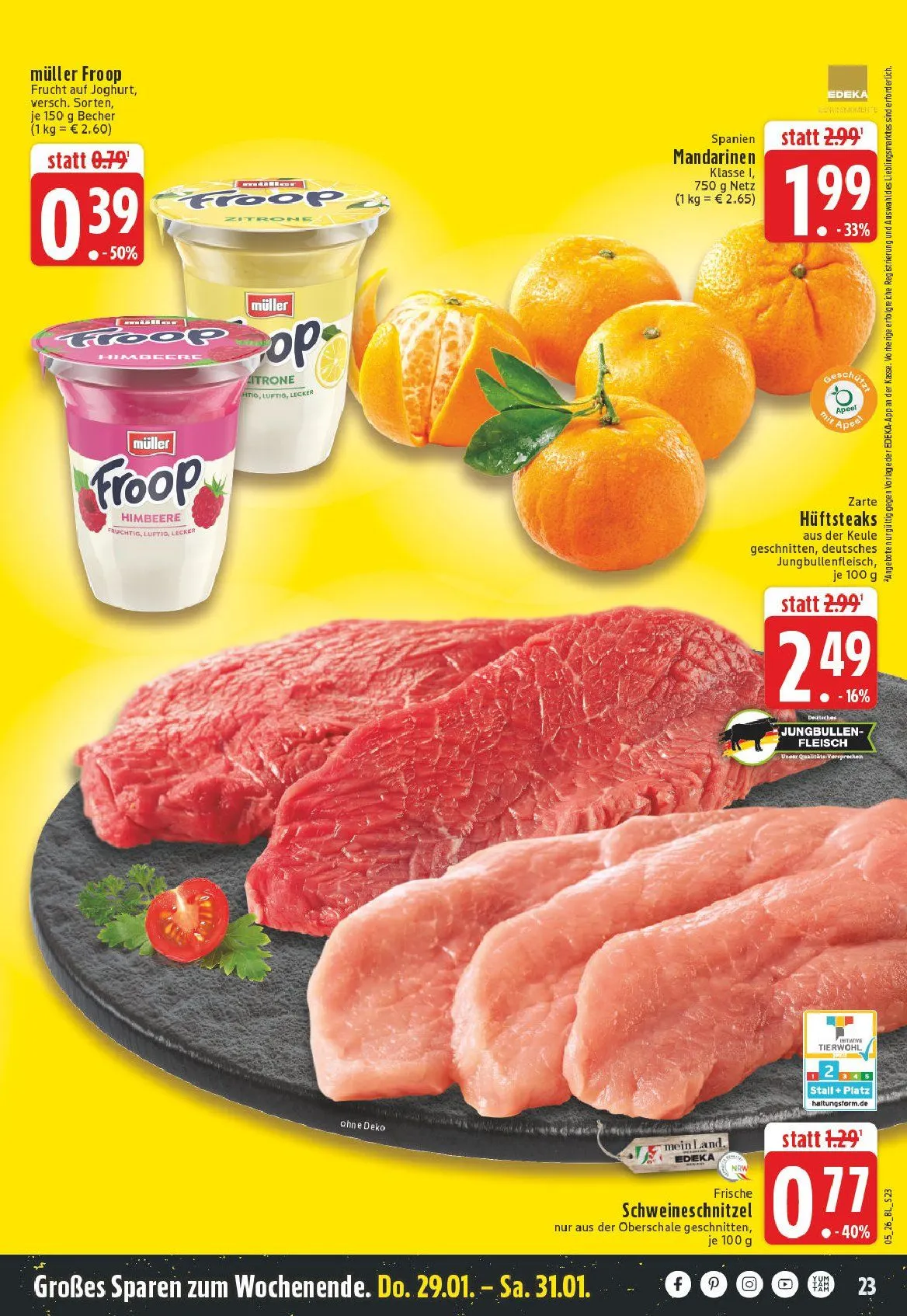 Edeka Angebote von 25. Januar bis 30. Januar 2026 - Prospekt seite 23