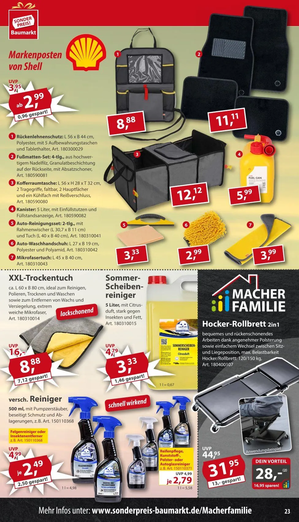 Sonderpreis-Baumarkt Angebote von 19. April bis 25. April 2025 - Prospekt seite 23