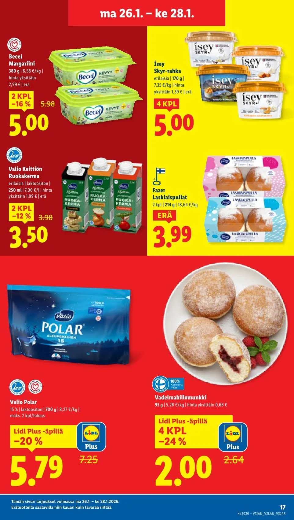 Lidl  Kaupan  tarjoukset voimassa alkaen 22. tammikuuta - 25. tammikuuta 2026 - Tarjouslehti sivu 23