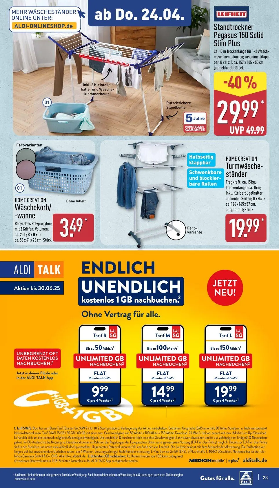 ALDI Aktuell Angebote von 22. April bis 26. April 2025 - Prospekt seite 23
