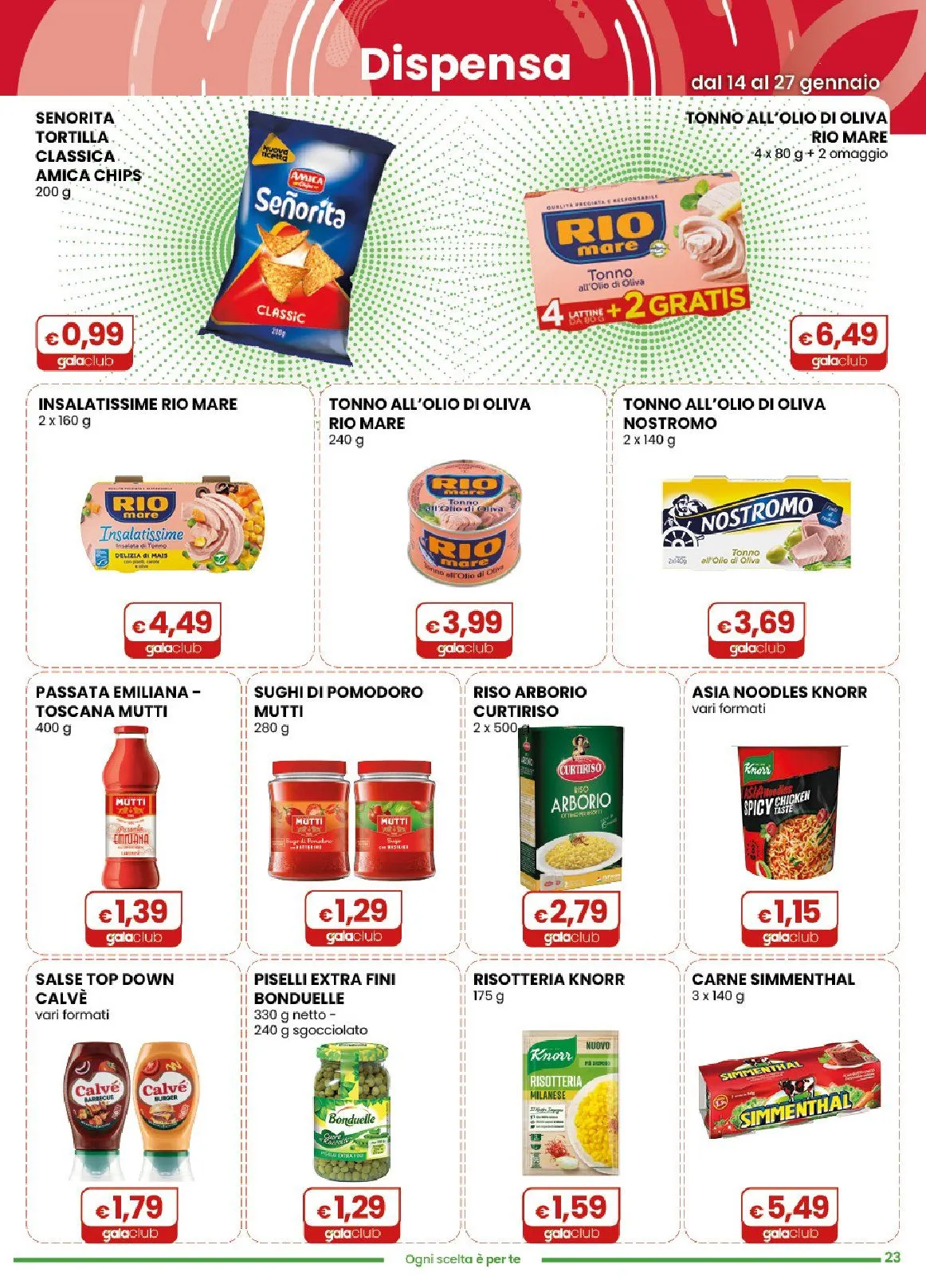  Volantini Gala Supermercati da 14 gennaio a 27 gennaio di 2026 - Pagina del volantino 23