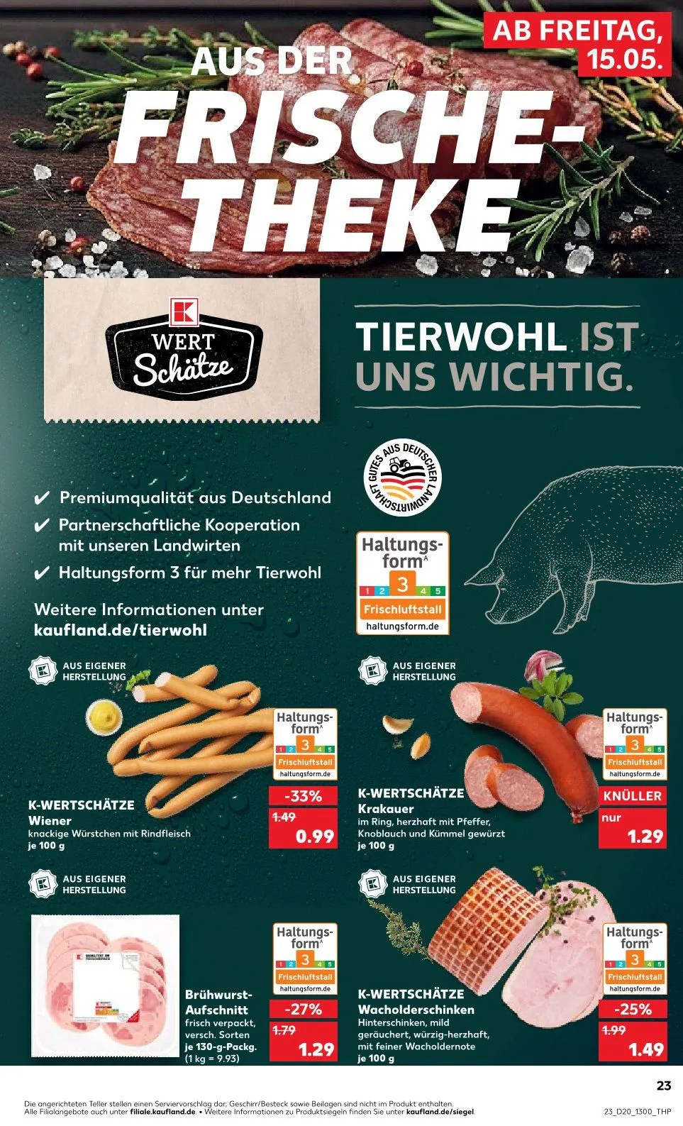  Kaufland Prospekte  von 15. Mai bis 20. Mai 2026 - Prospekt seite 23