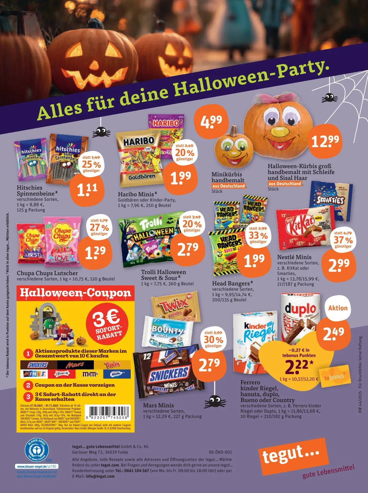 tegut... Prospekte  von 31. Oktober bis 3. November 2025 - Prospekt seite 23
