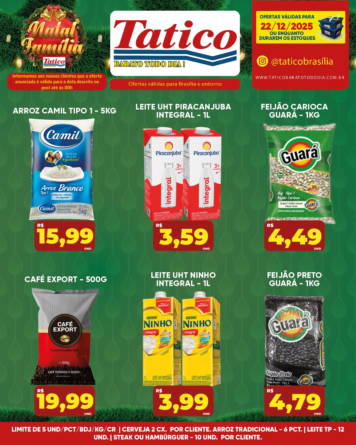 Encarte de  Tatico Ofertas 22 de dezembro até 22 de dezembro 2025 - Pagina 1