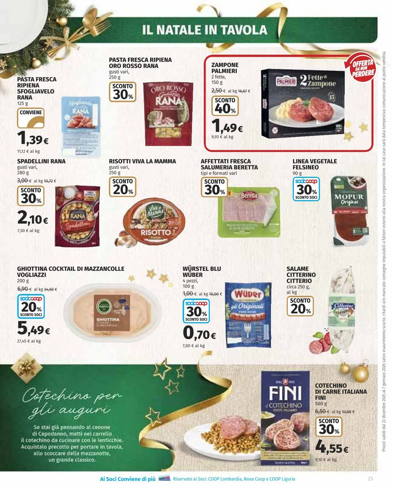 Volantini Coop da 22 dicembre a 7 gennaio di 2026 - Pagina del volantino 23