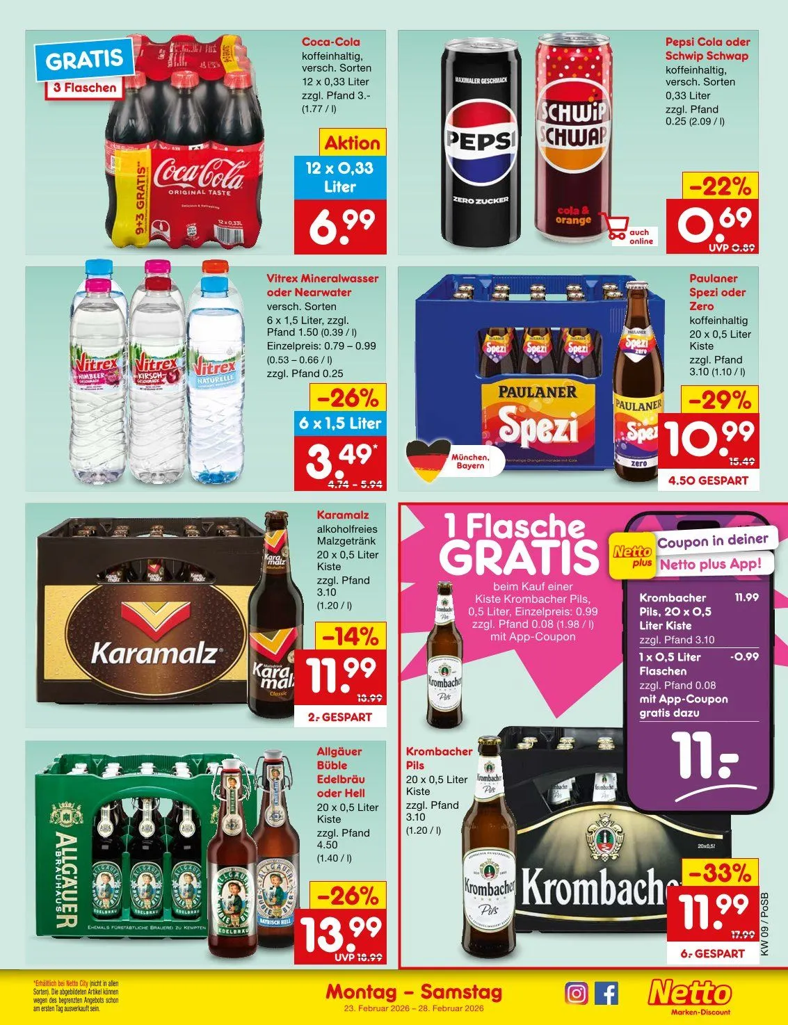 Netto Marken-Discount Prospekte von 23. Februar bis 28. Februar 2026 - Prospekt seite 23