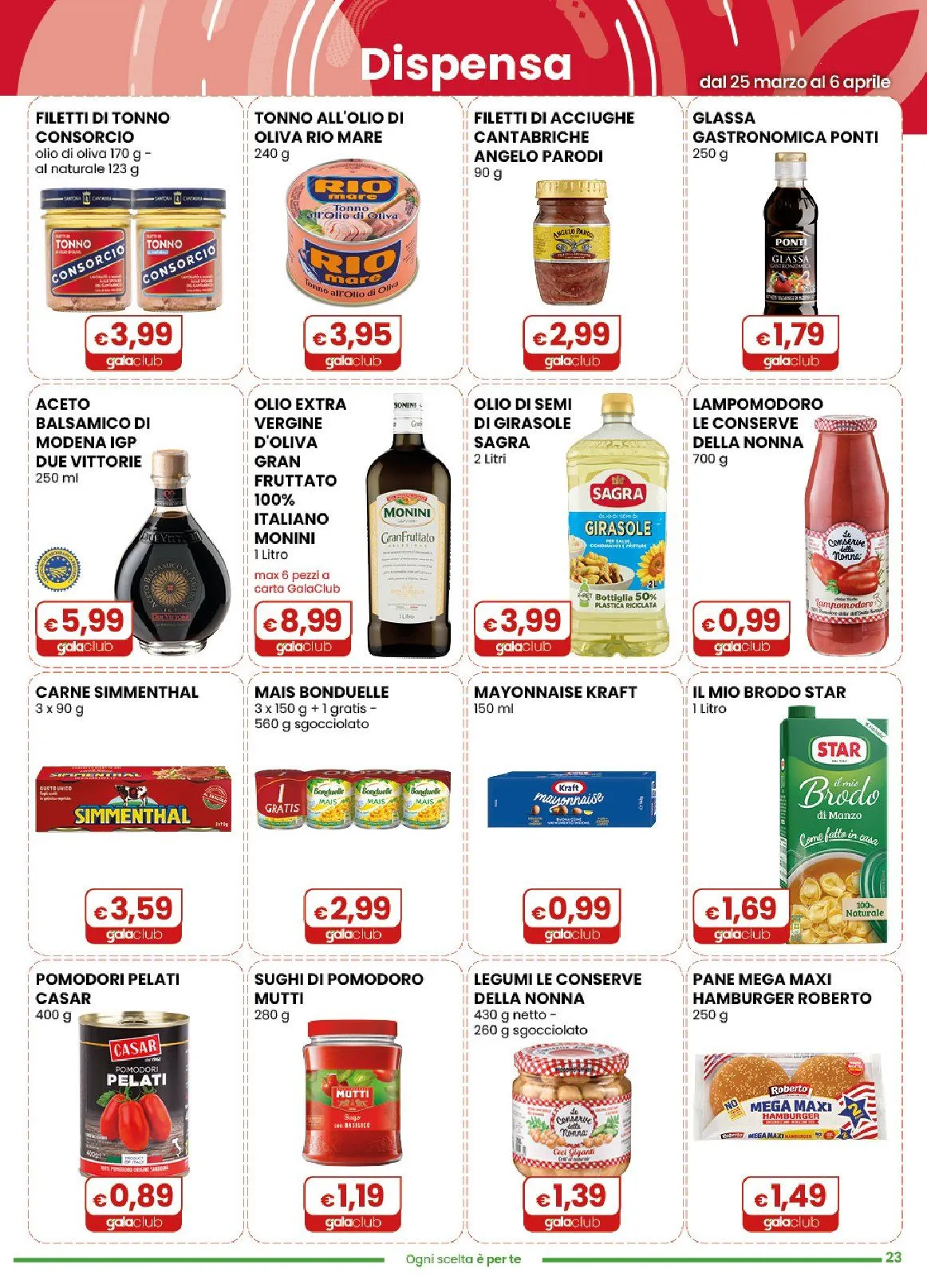 Volantini Gala Supermercati da 25 marzo a 6 aprile di 2026 - Pagina del volantino 23
