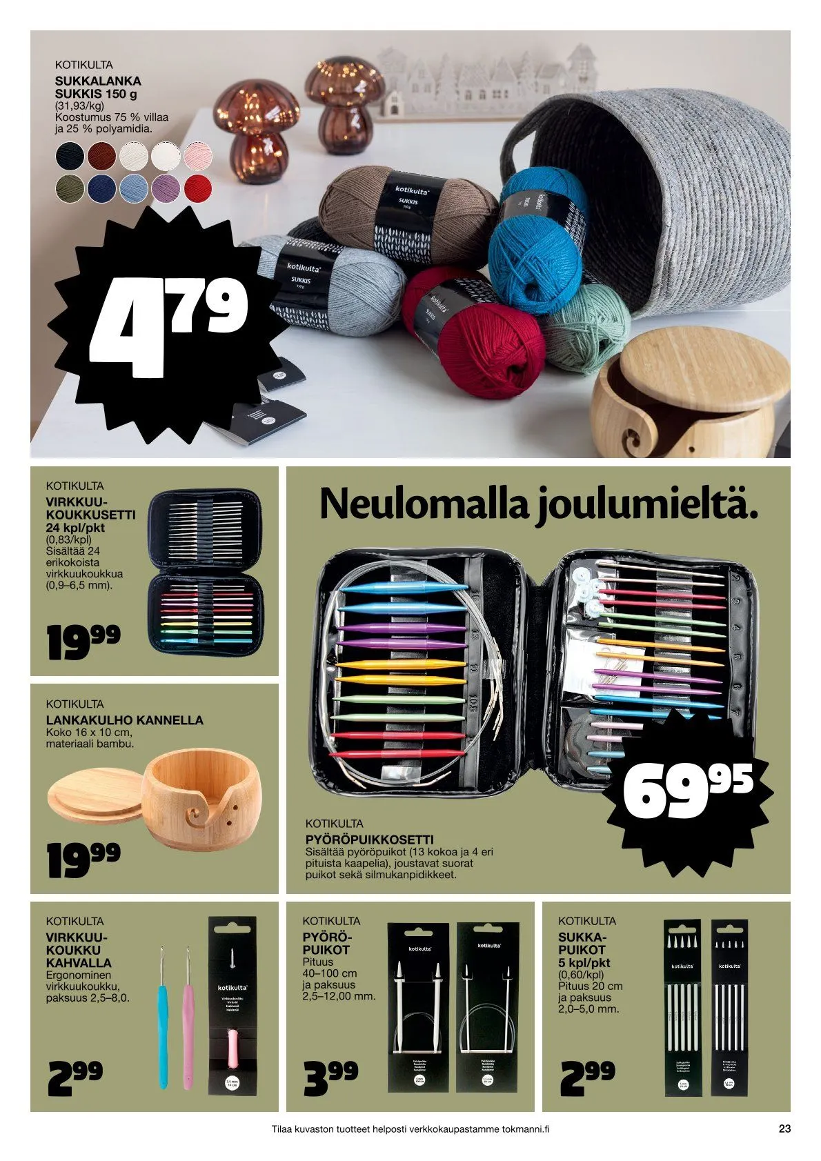 Tokmanni Tarjoukset voimassa alkaen 28. marraskuuta - 24. joulukuuta 2025 - Tarjouslehti sivu 23