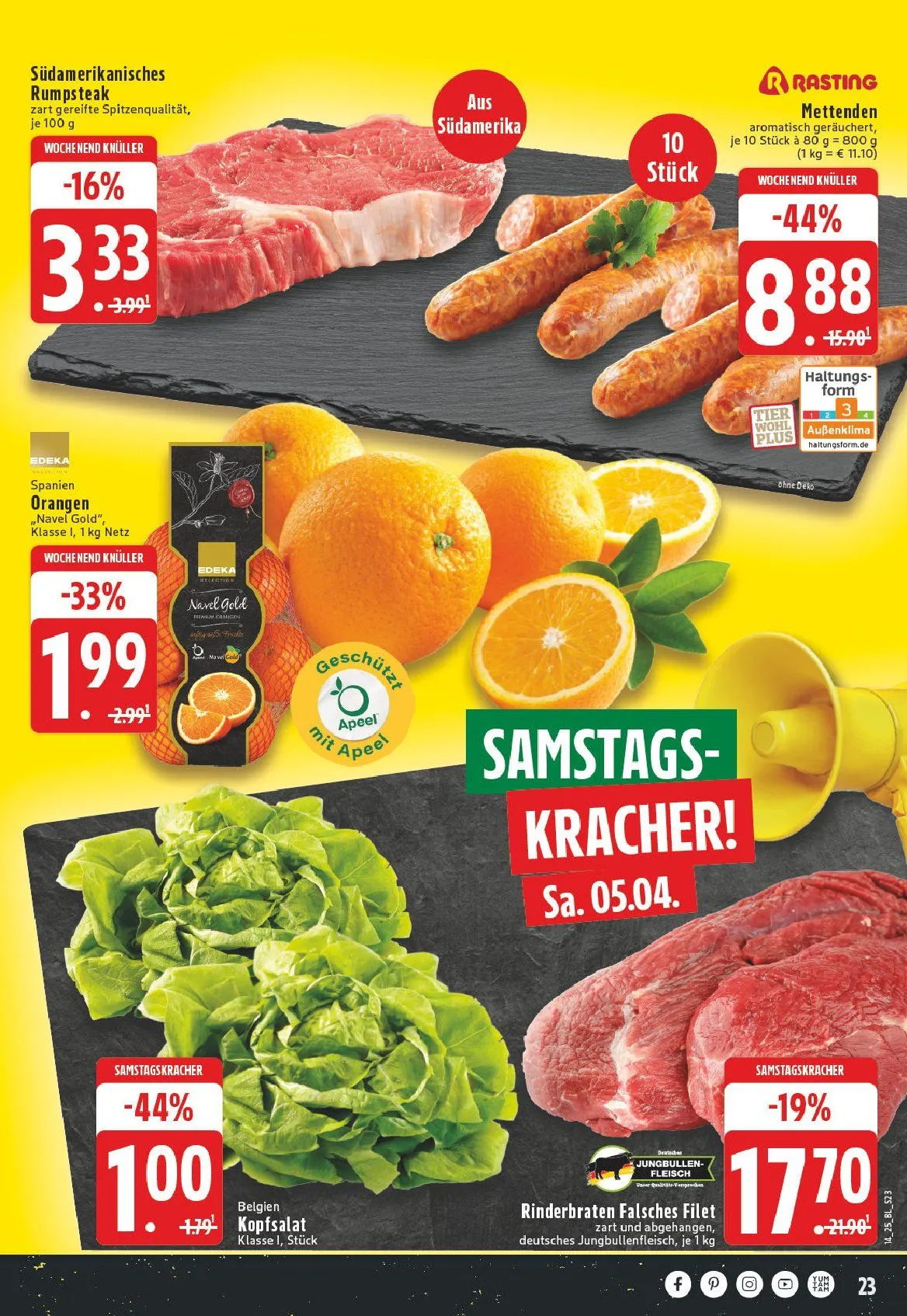 Edeka Prospekt von 31. März bis 5. April 2025 - Prospekt seite 23