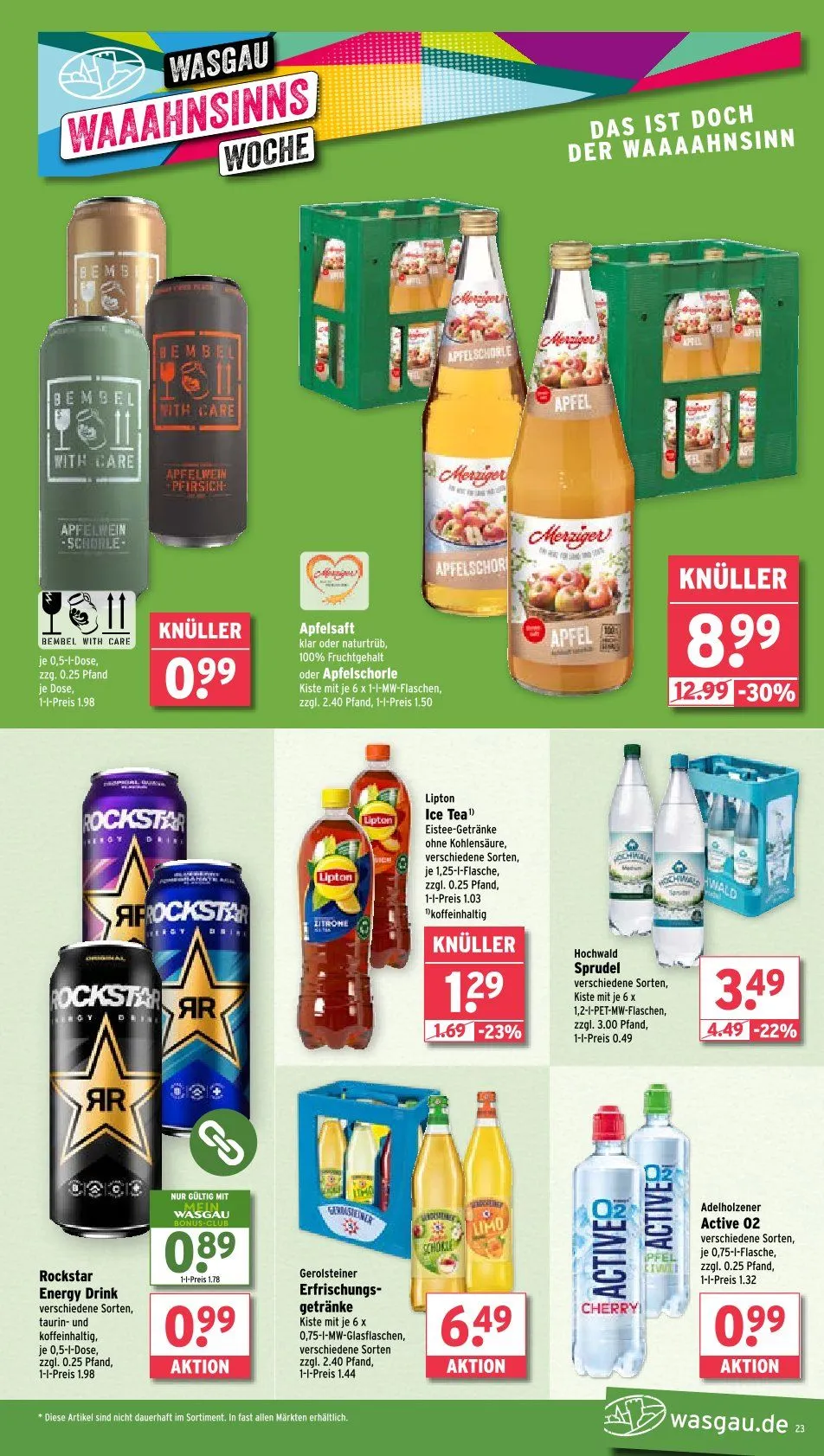 Wasgau Prospekt von 2. Juni bis 7. Juni 2025 - Prospekt seite 23