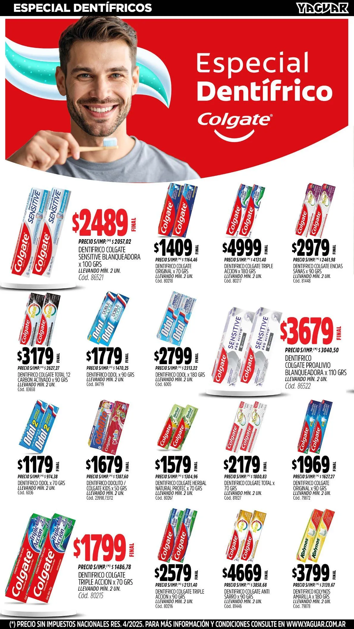 Ofertas de Ofertas Yaguar 4 de agosto al 10 de agosto 2025 - Página 29 del catálogo