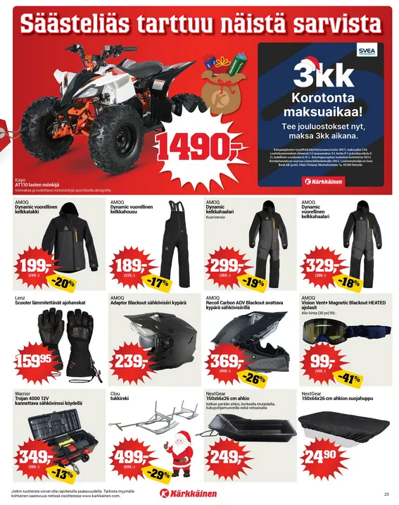 Kaupan Kärkkäinen voimassa alkaen 17. joulukuuta - 23. joulukuuta 2025 - Tarjouslehti sivu 23