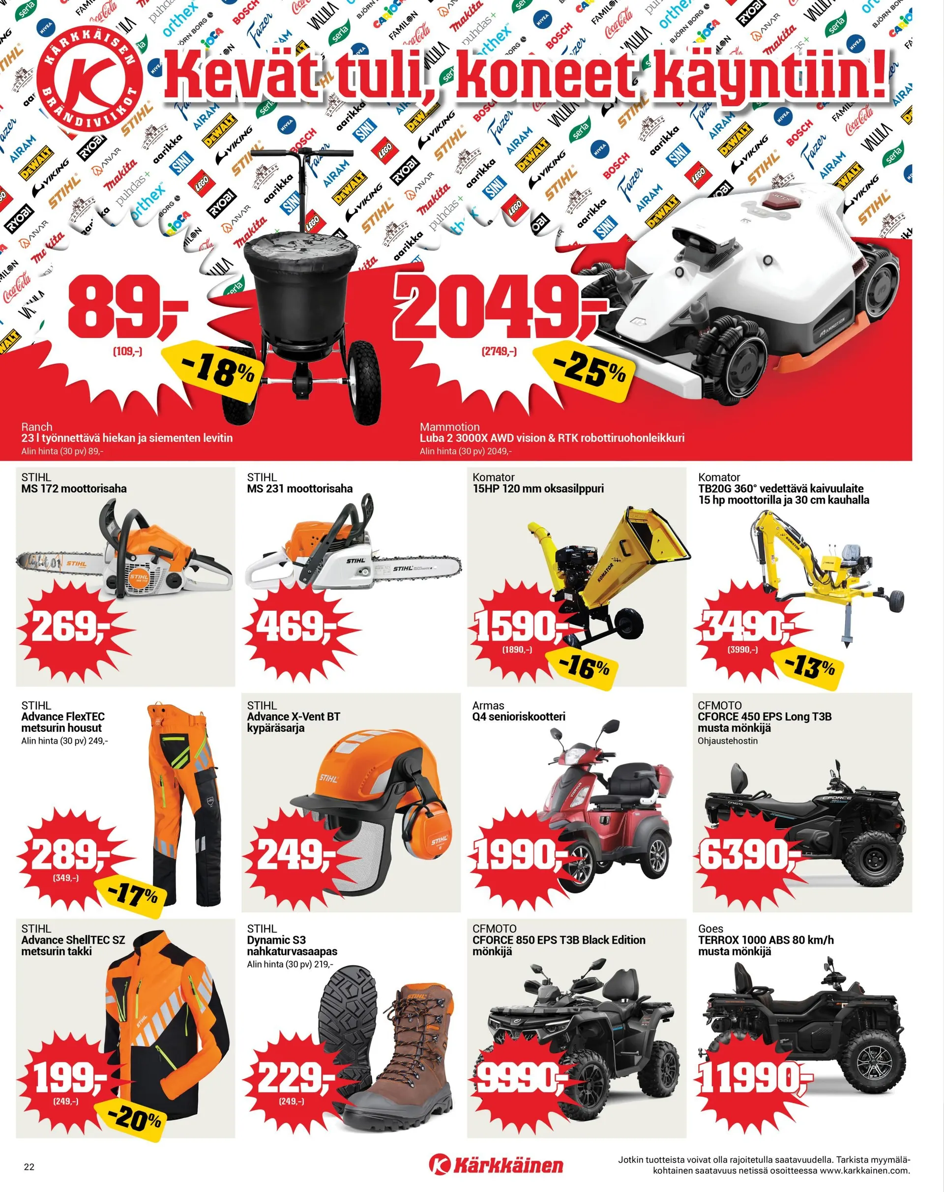  Kaupan Kärkkäinen uusimmat tarjoukset voimassa alkaen 1. maaliskuuta - 31. maaliskuuta 2026 - Tarjouslehti sivu 22