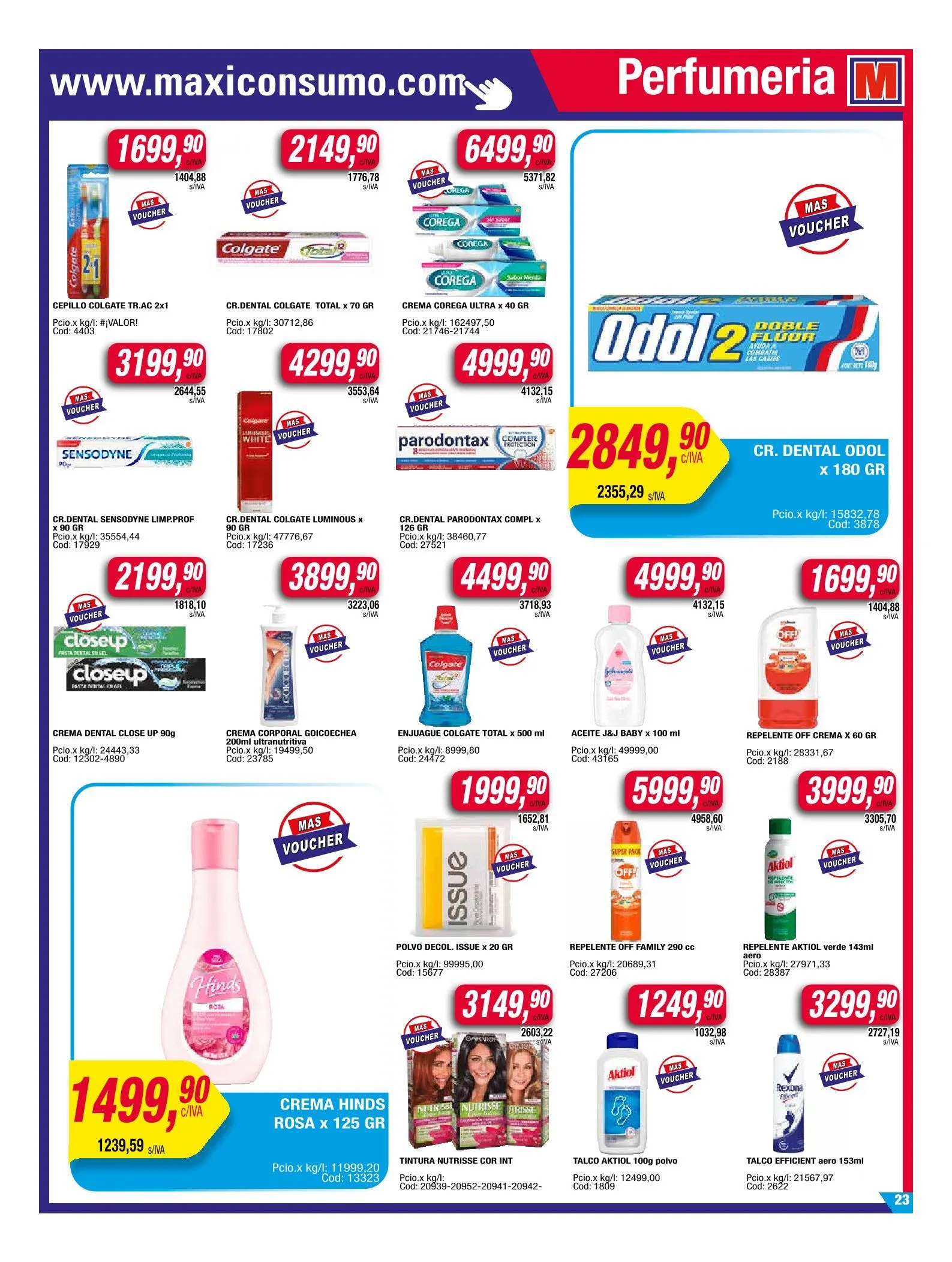 Ofertas de Maxiconsumo Oferta semanal 31 de marzo al 6 de abril 2025 - Página 23 del catálogo