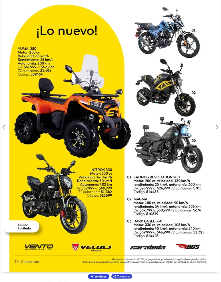 Ofertas de Ofertas Coppel  10 de enero al 31 de enero 2026 - Página 23 del catálogo