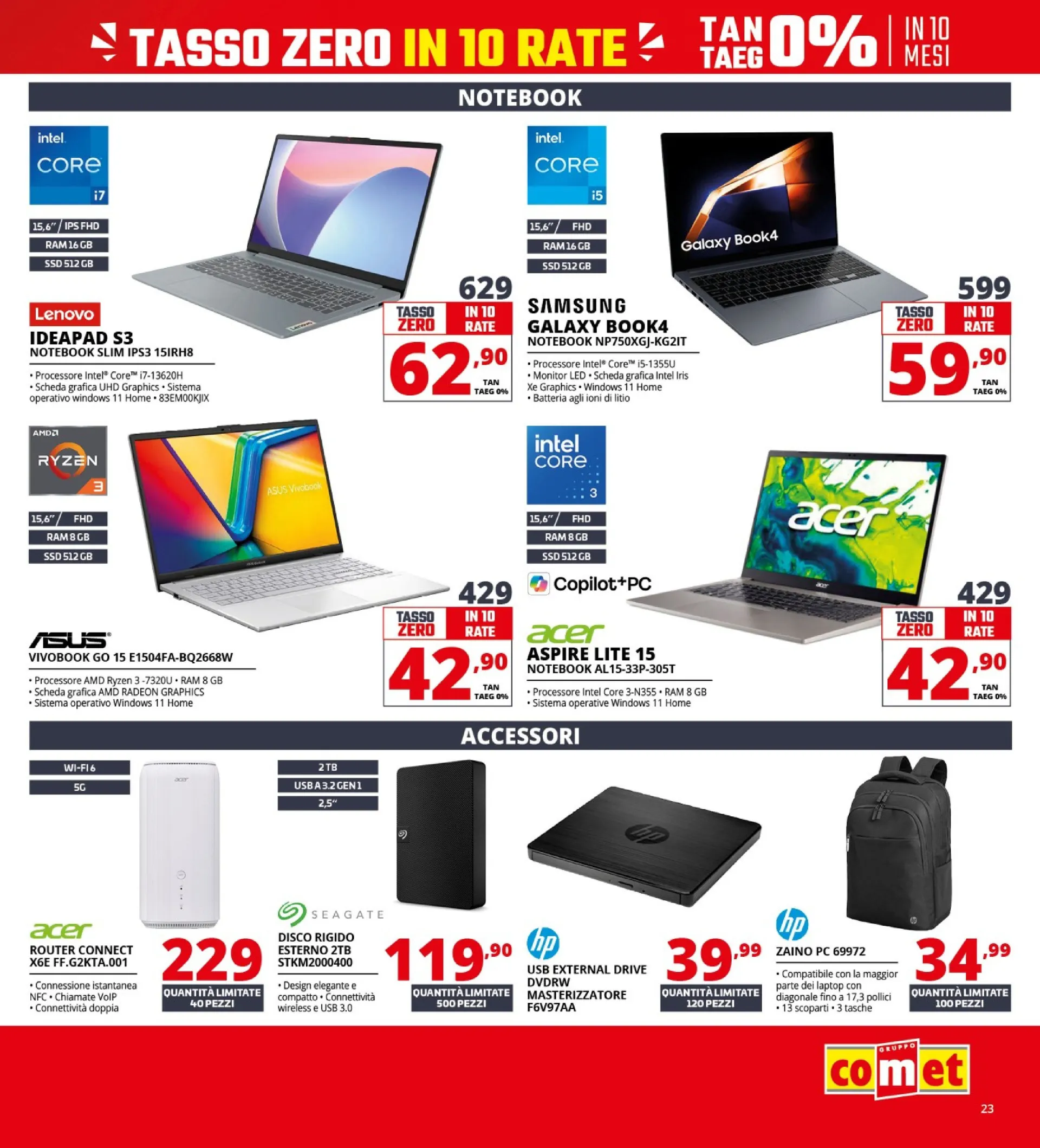 Comet Volantino da 9 aprile a 22 aprile di 2026 - Pagina del volantino 23