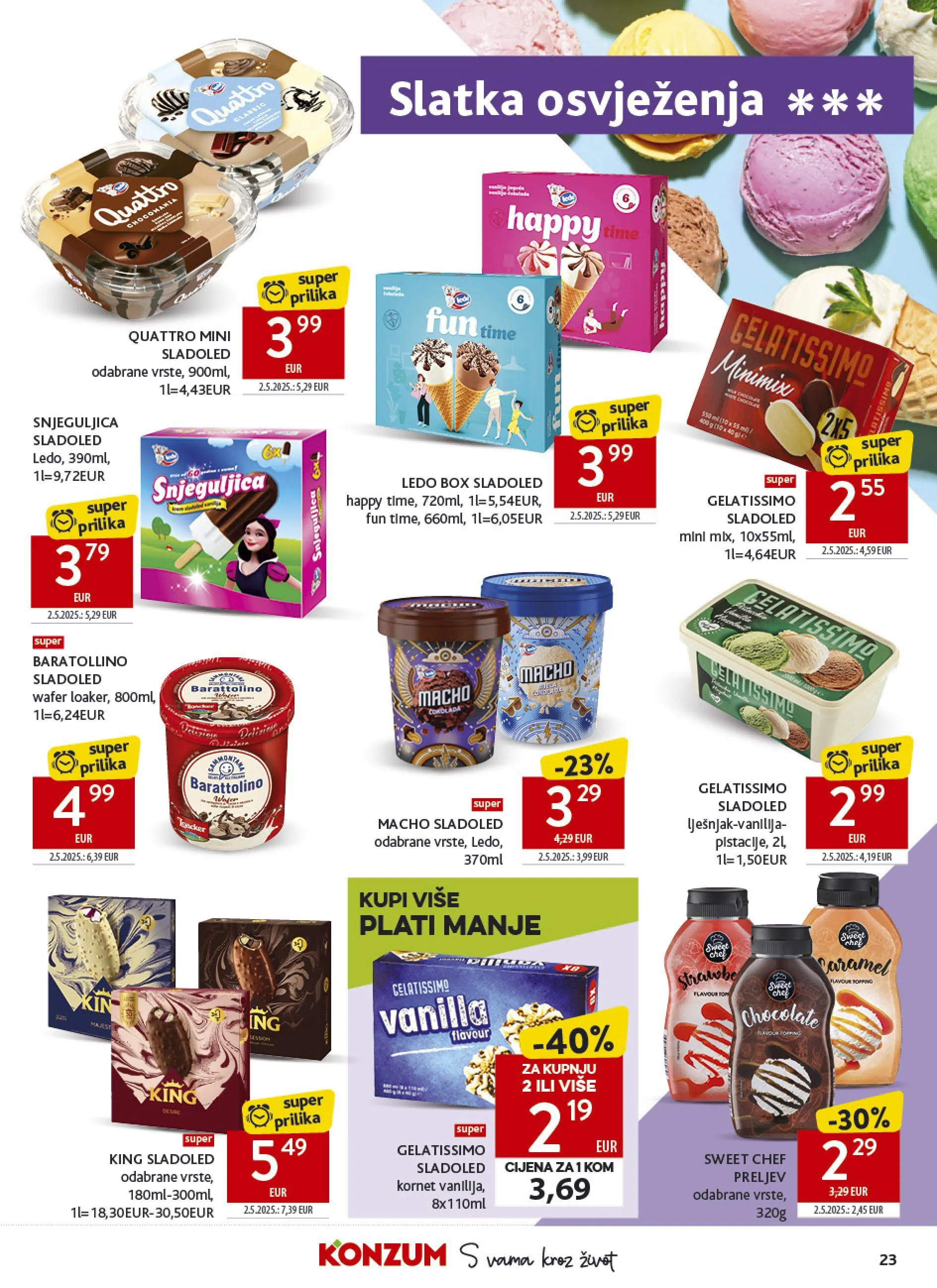 Katalog Konzum od 3. lipnja do 9. lipnja 2026. - Pregled Stranica 23