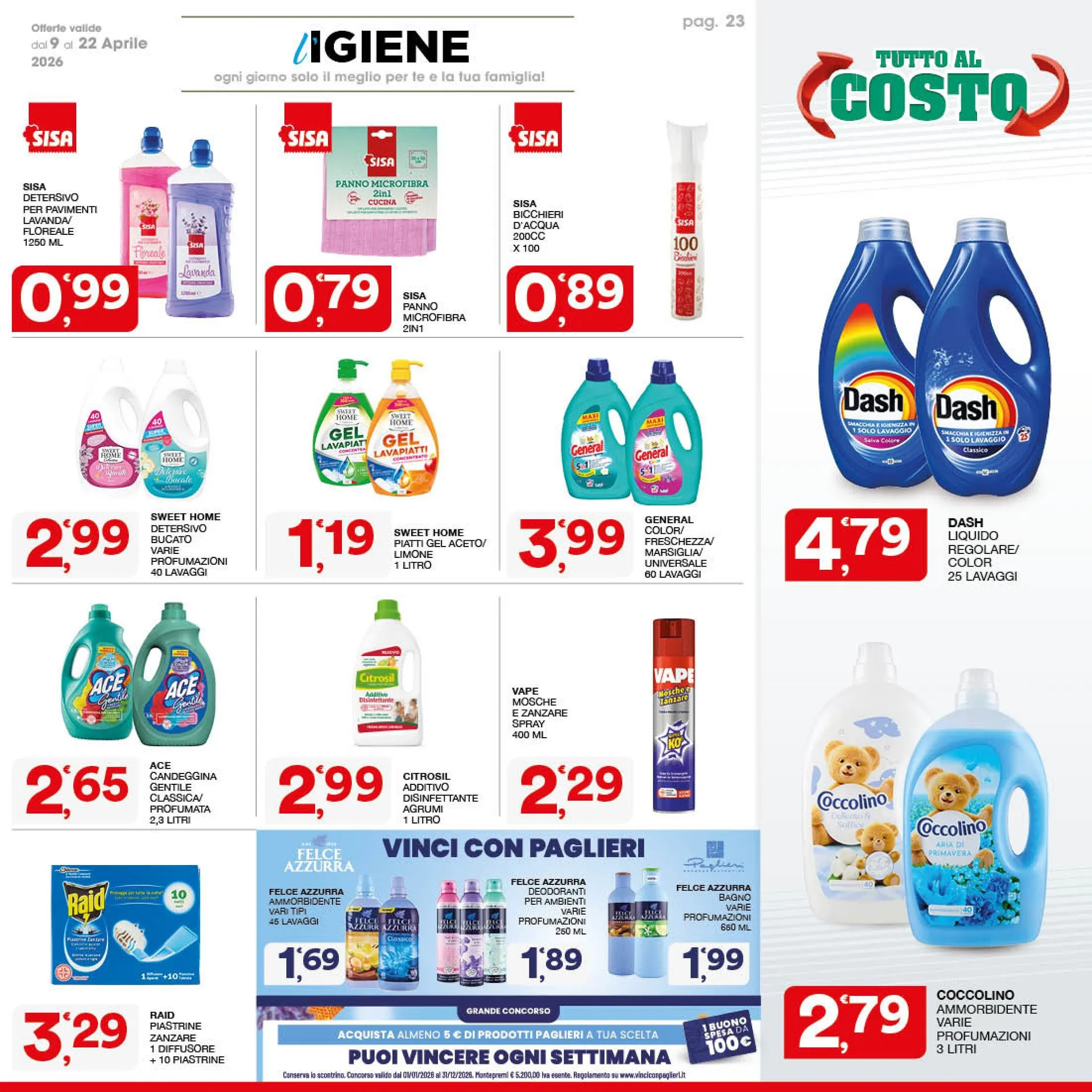 Volantini Sisa da 9 aprile a 22 aprile di 2026 - Pagina del volantino 23