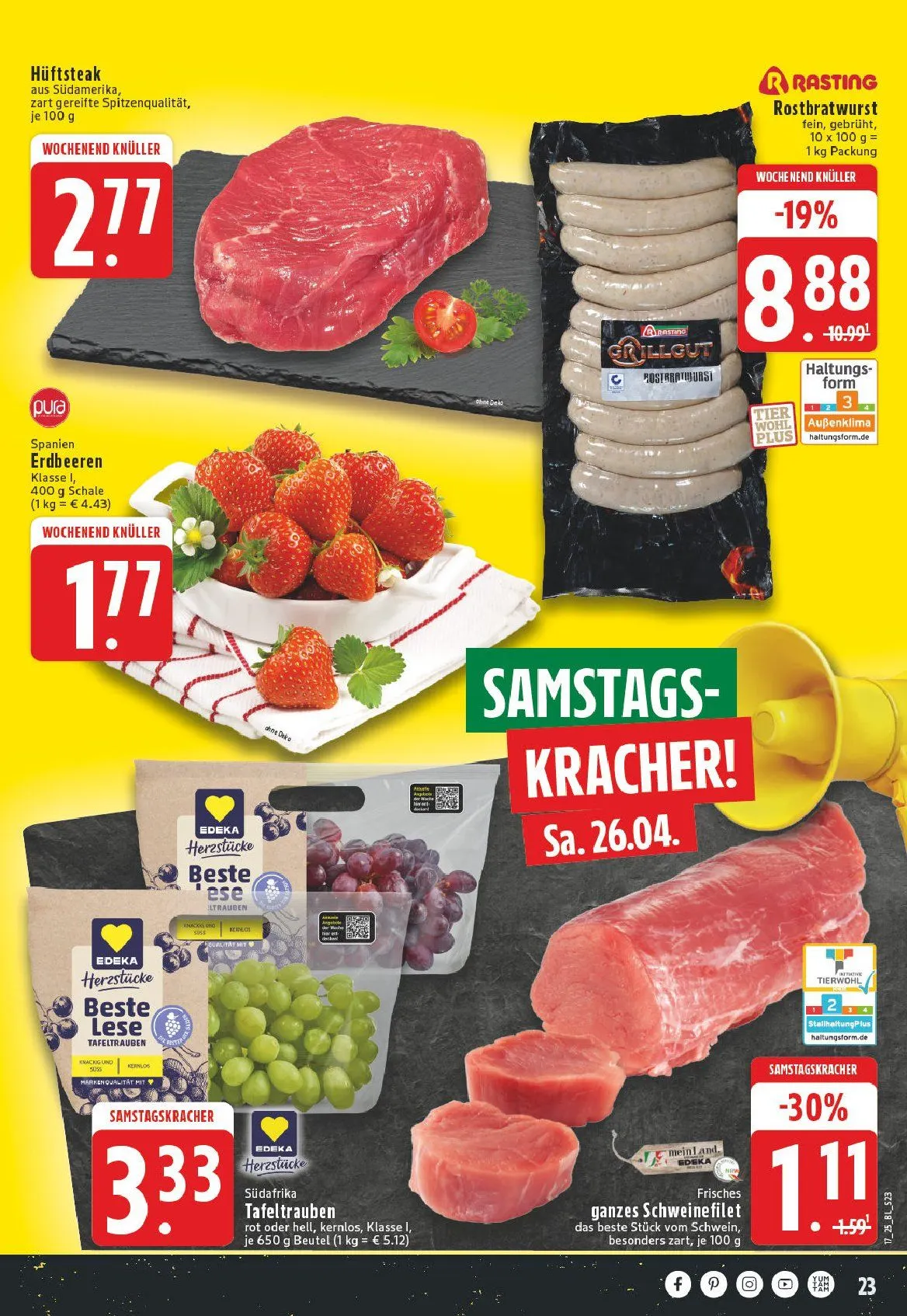 Edeka Prospekt von 21. April bis 26. April 2025 - Prospekt seite 23